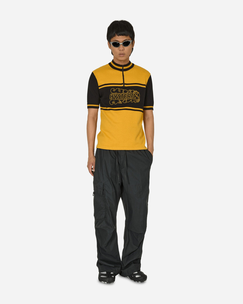 Hysteric Glamour Flame Logo Embroidered Cycling Jersey Yellow / Black outlook