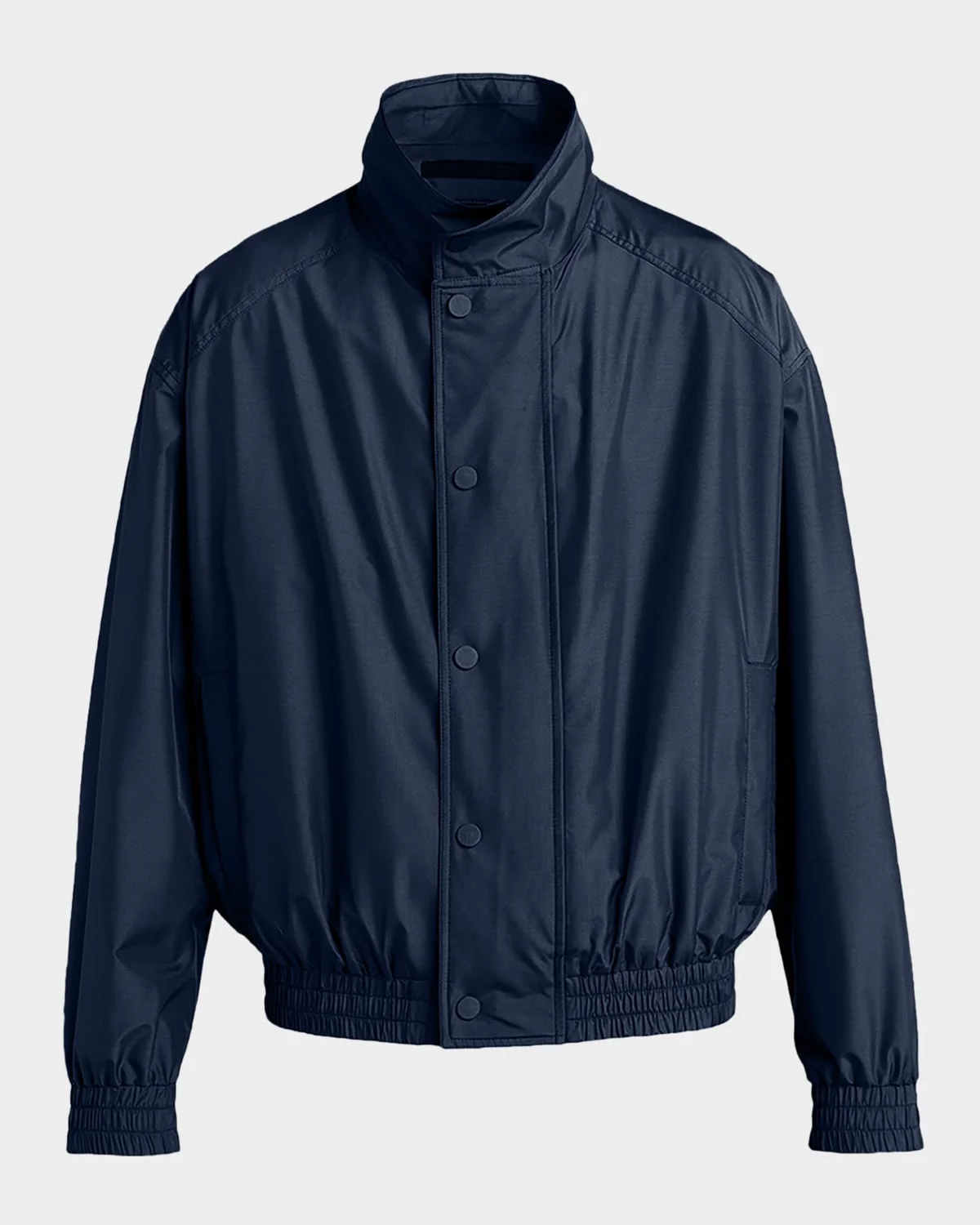 Men & apos;s Oversized Snap-Front Bomber Jacket - 1