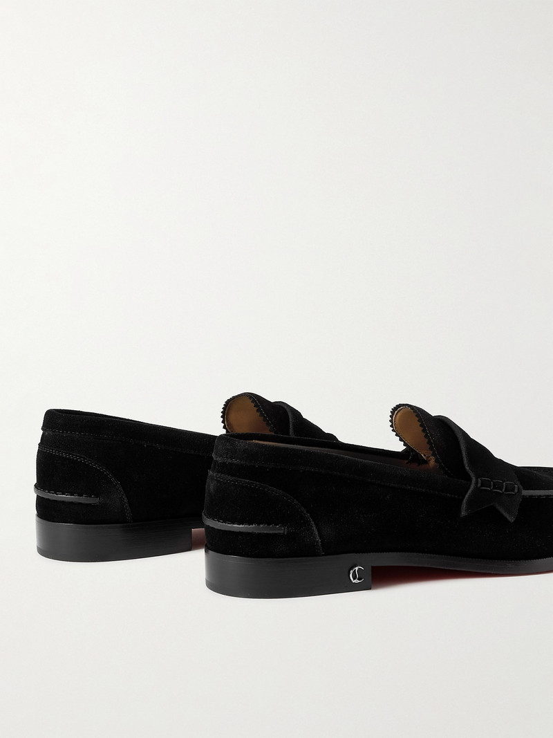 No Penny Suede Loafers 4