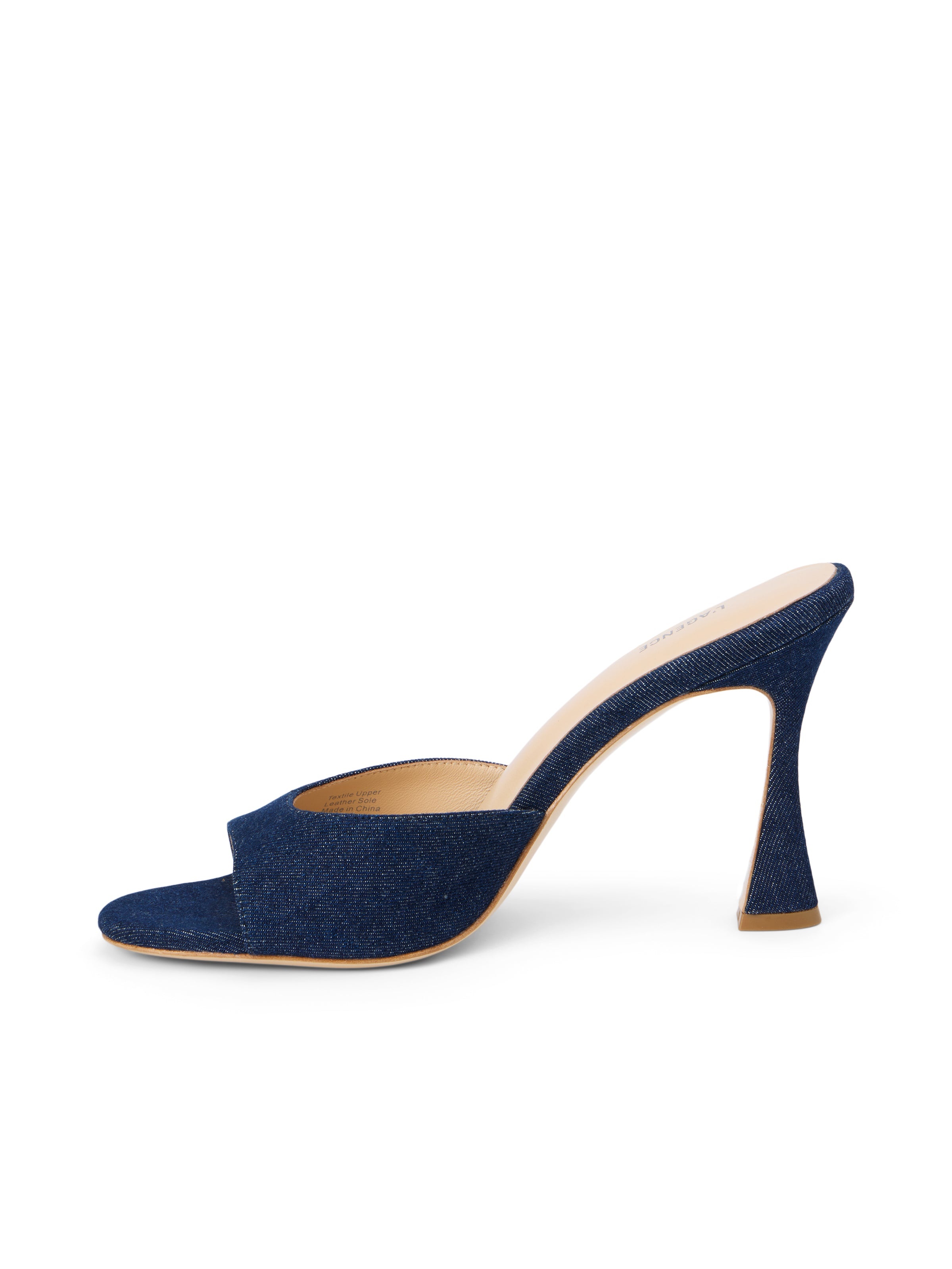Avery Denim Peep-Toe Mule - 3