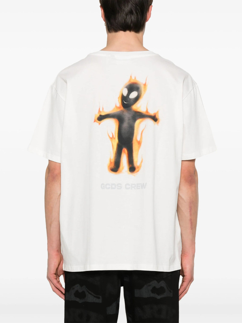 GCDS Wirdo Flames T-shirt outlook