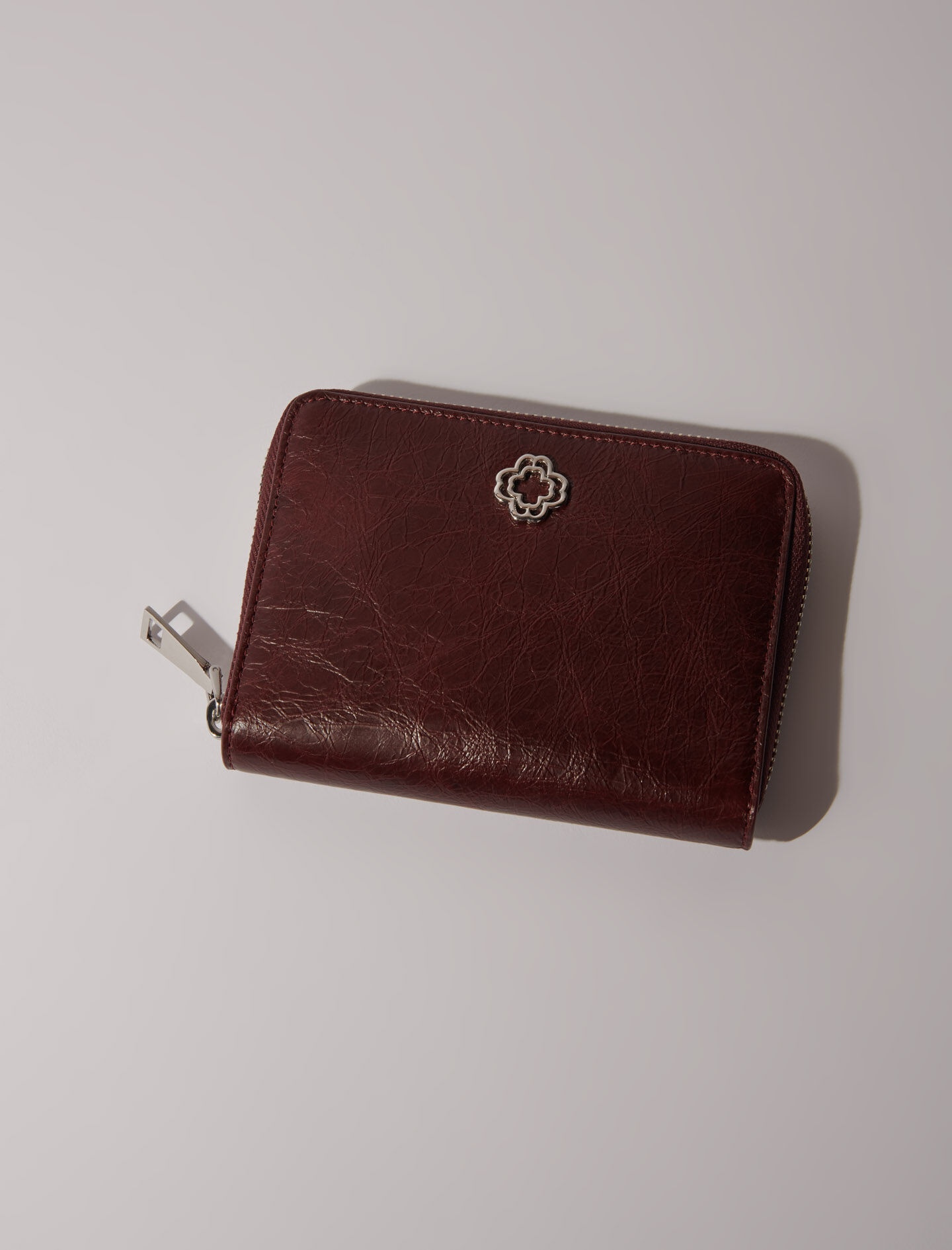 Crackled leather wallet - 4