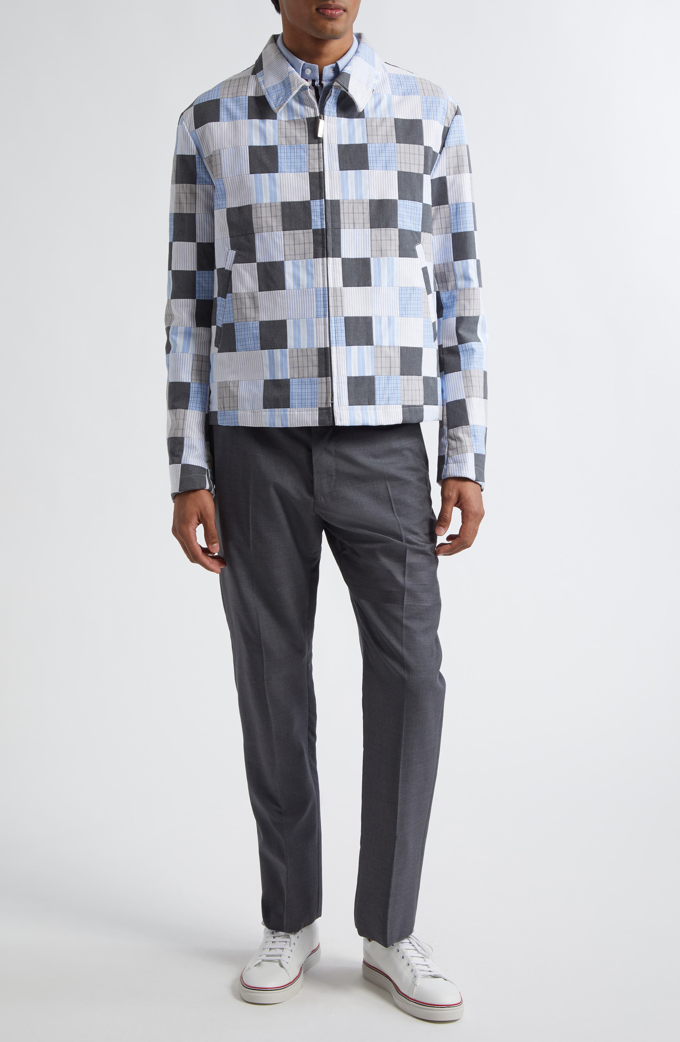 4-Bar Mélange Wool Pants - 2