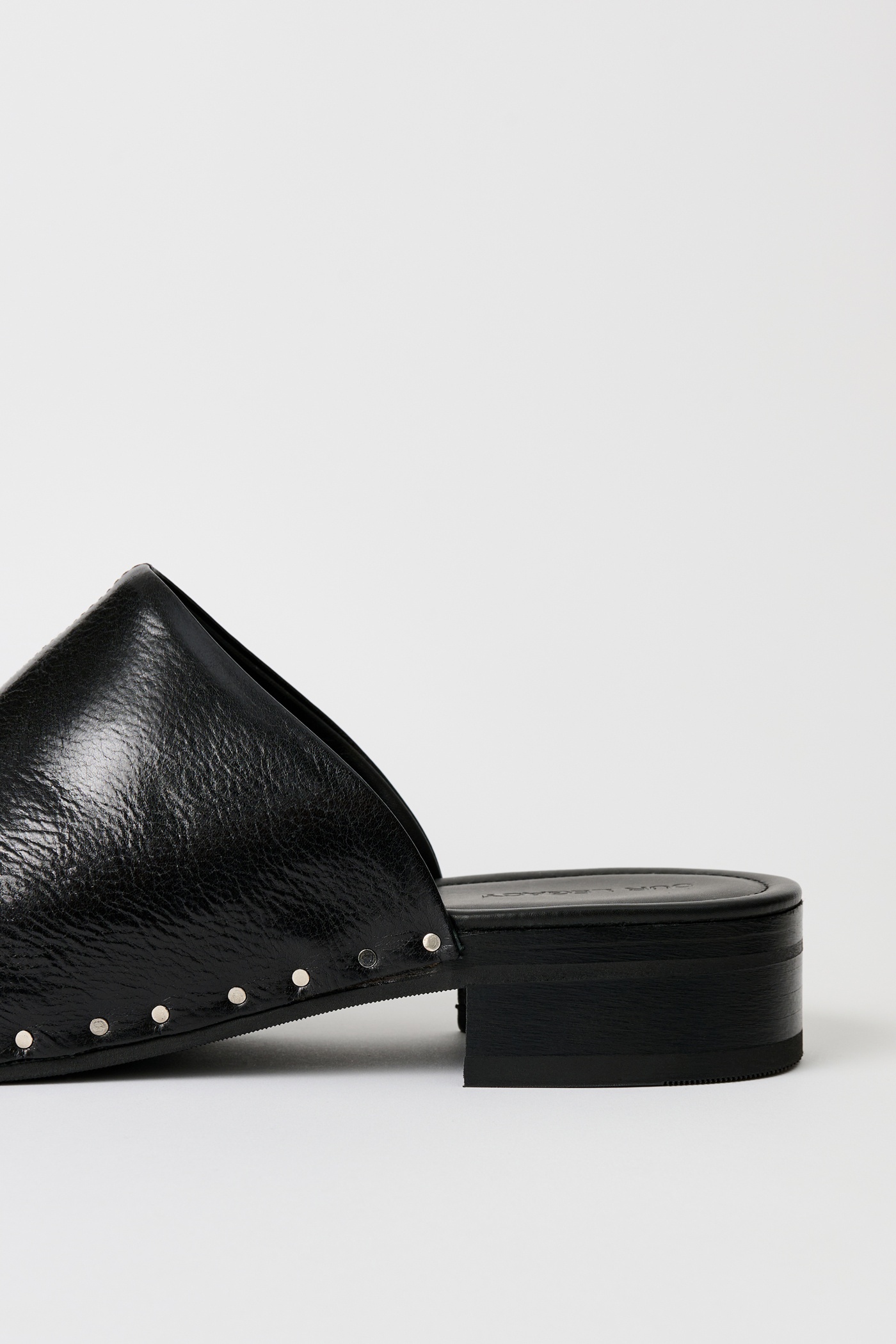 Naoto Clog Black Supple Cow Hide - 3