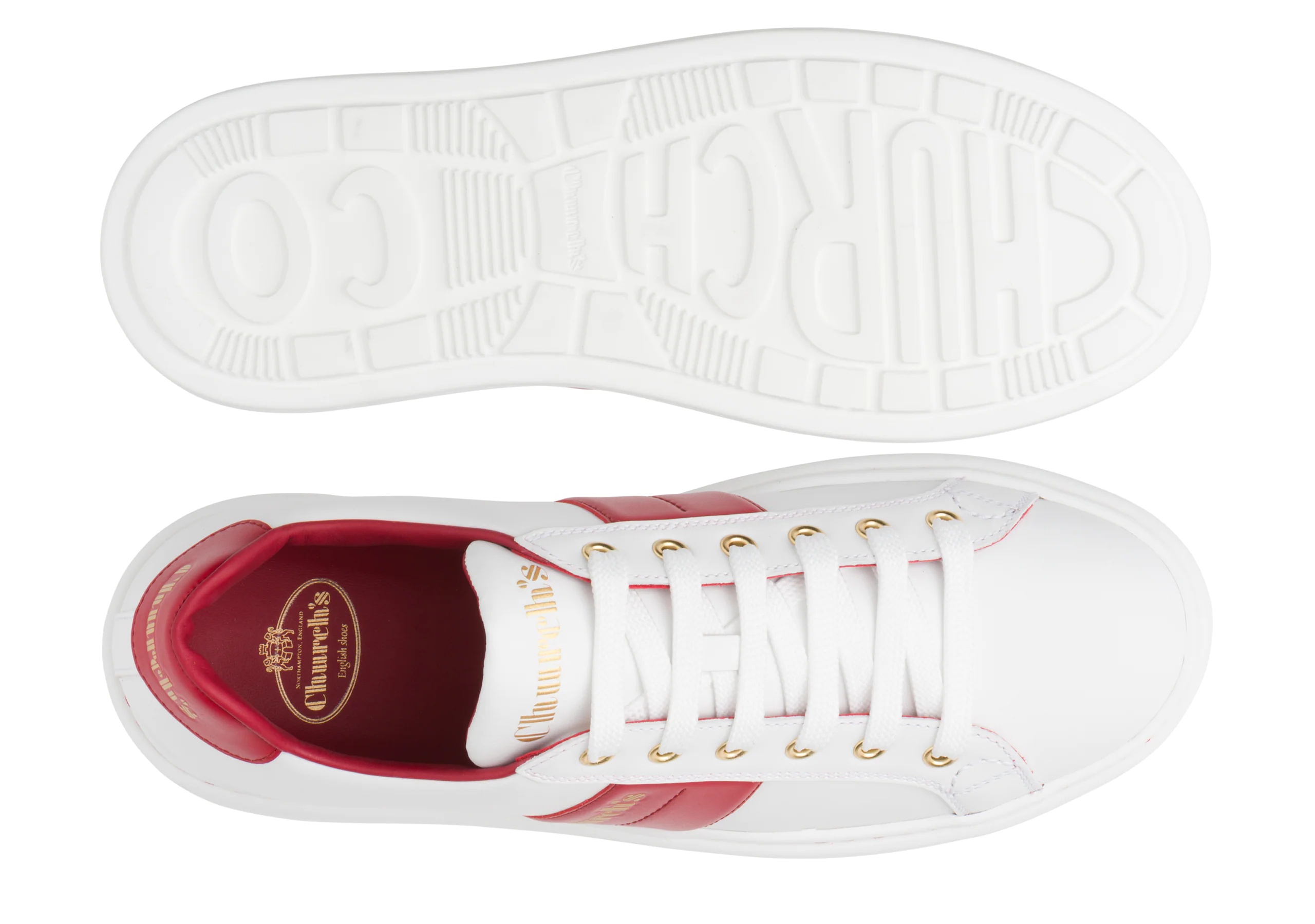 Mach 3
Soft Calf Leather Classic Sneaker White/red - 3