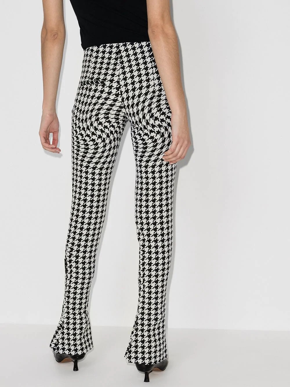 psychedelic houndstooth-print trousers - 3