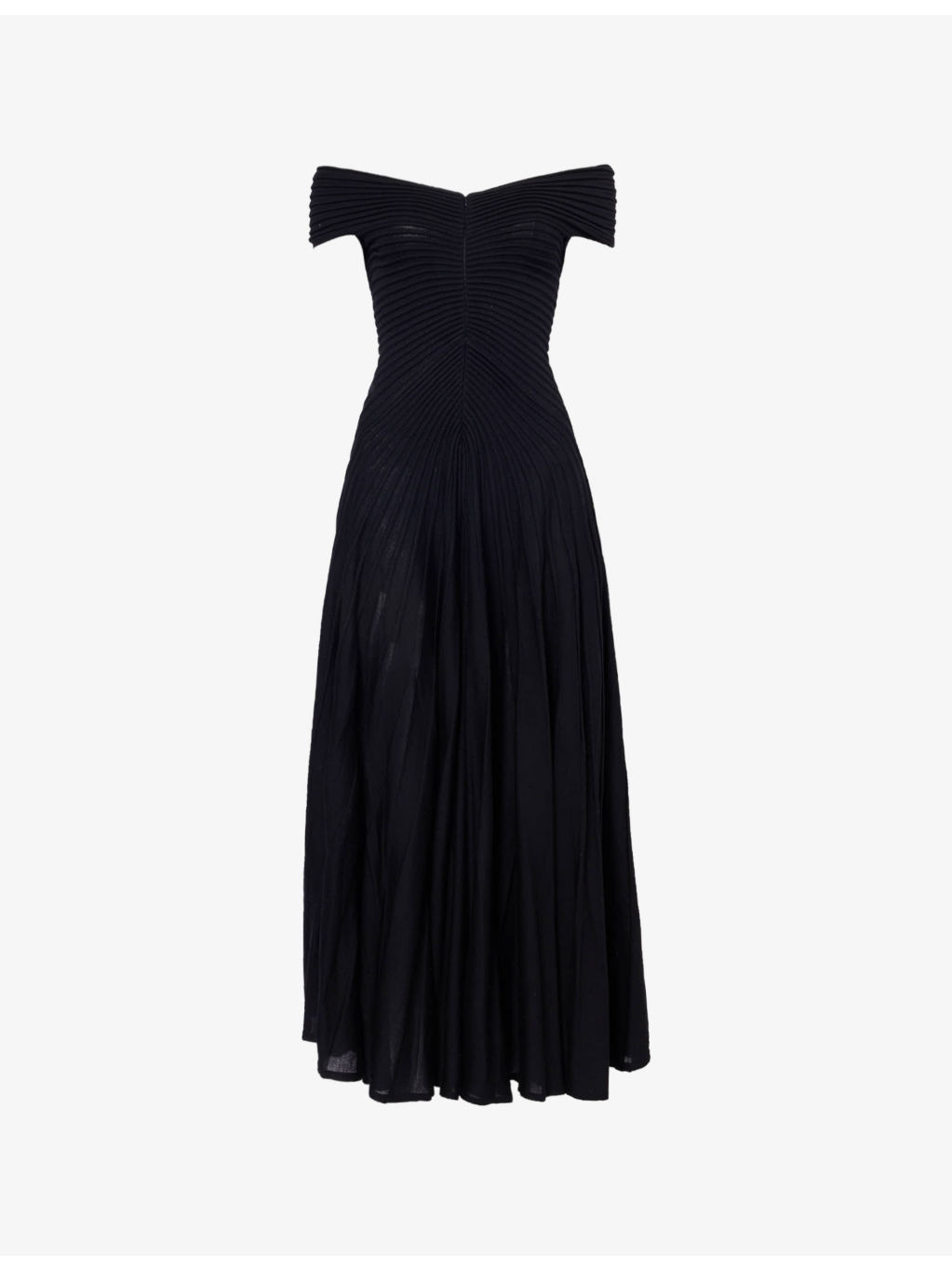 V-neck sleeveless wool knitted maxi dress - 1