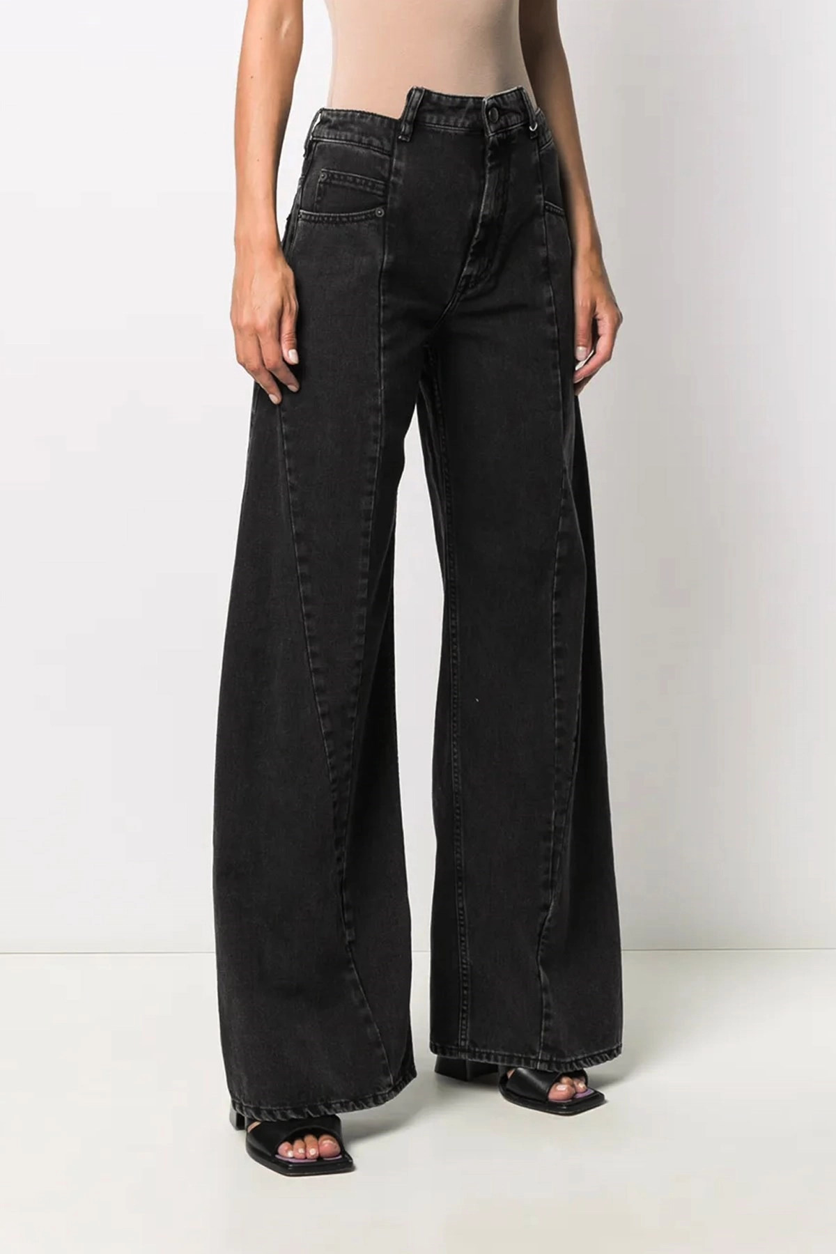 Jeans asymmetrical waist - 2