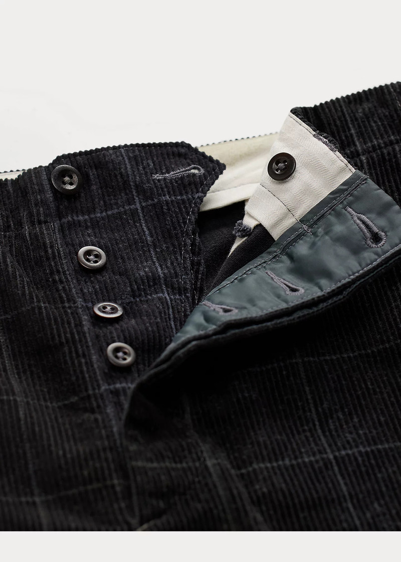 Check-Print Corduroy Officer’s Pant 7