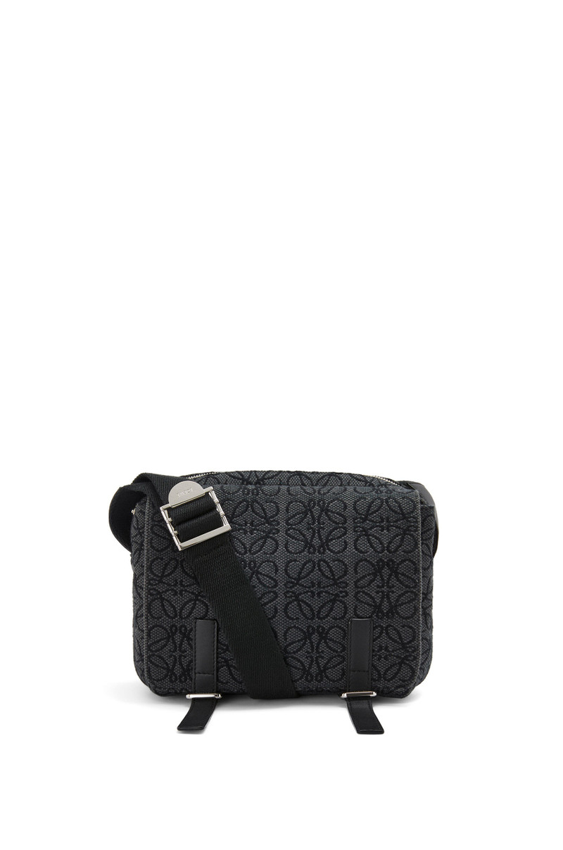 XS Military Messenger bag in Anagram jacquard and calfskin 1