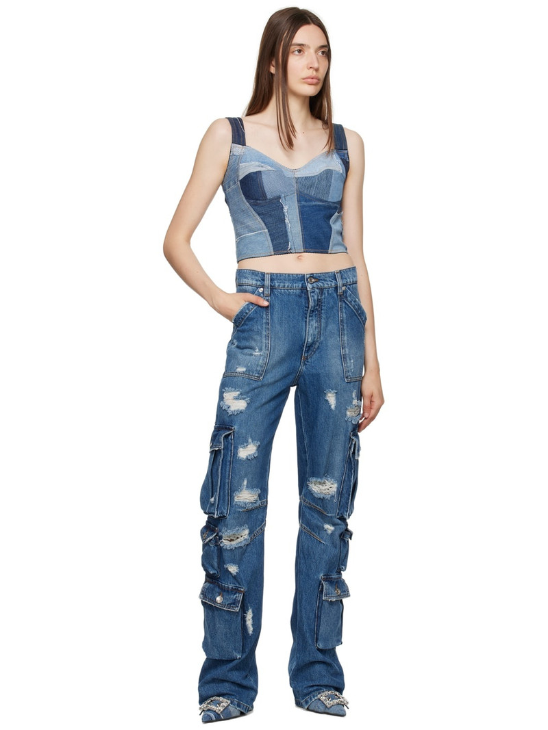 Dolce & Gabbana Blue Distressed Jeans outlook