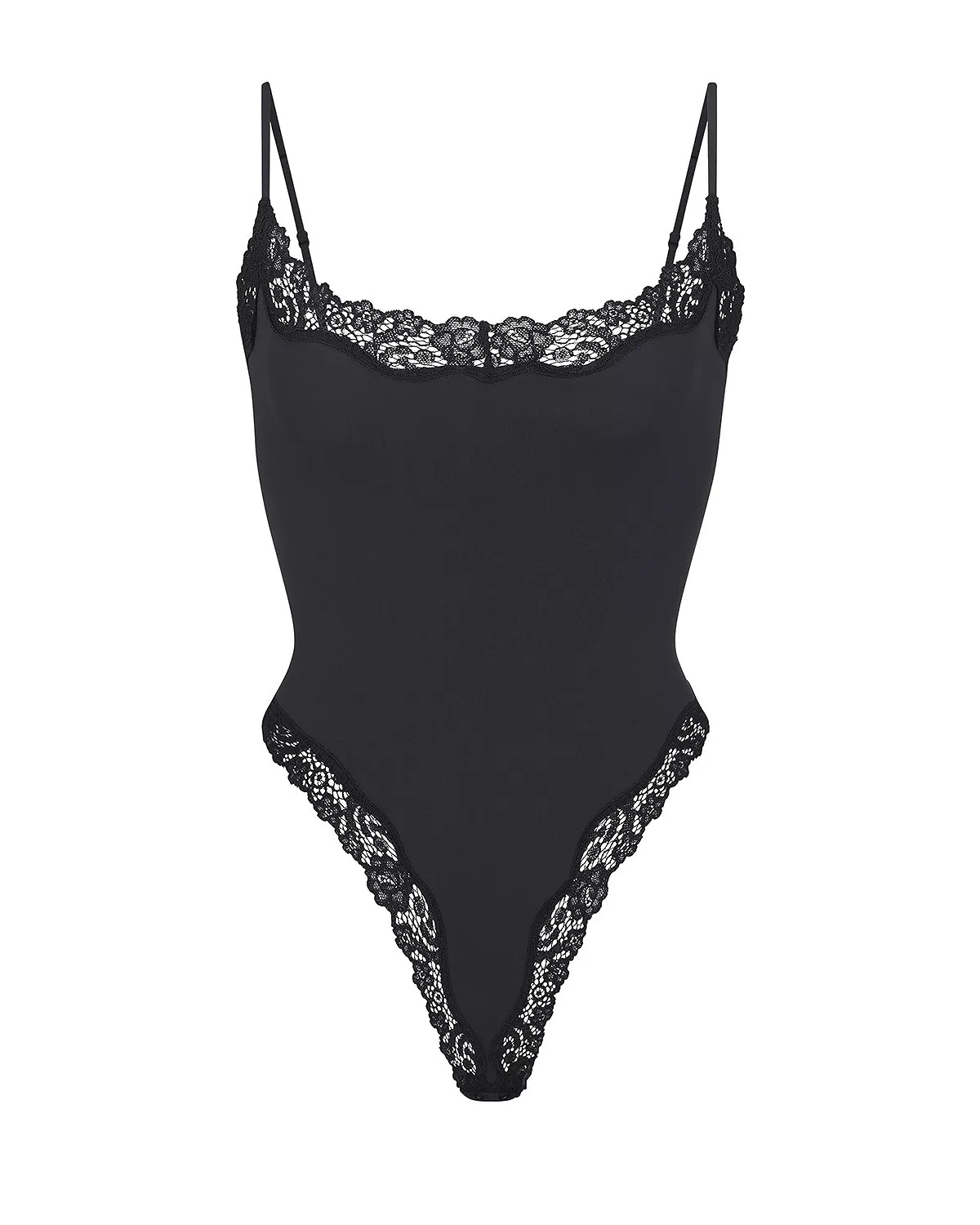 Fits Everybody Lace Cami Thong Bodysuit - 4