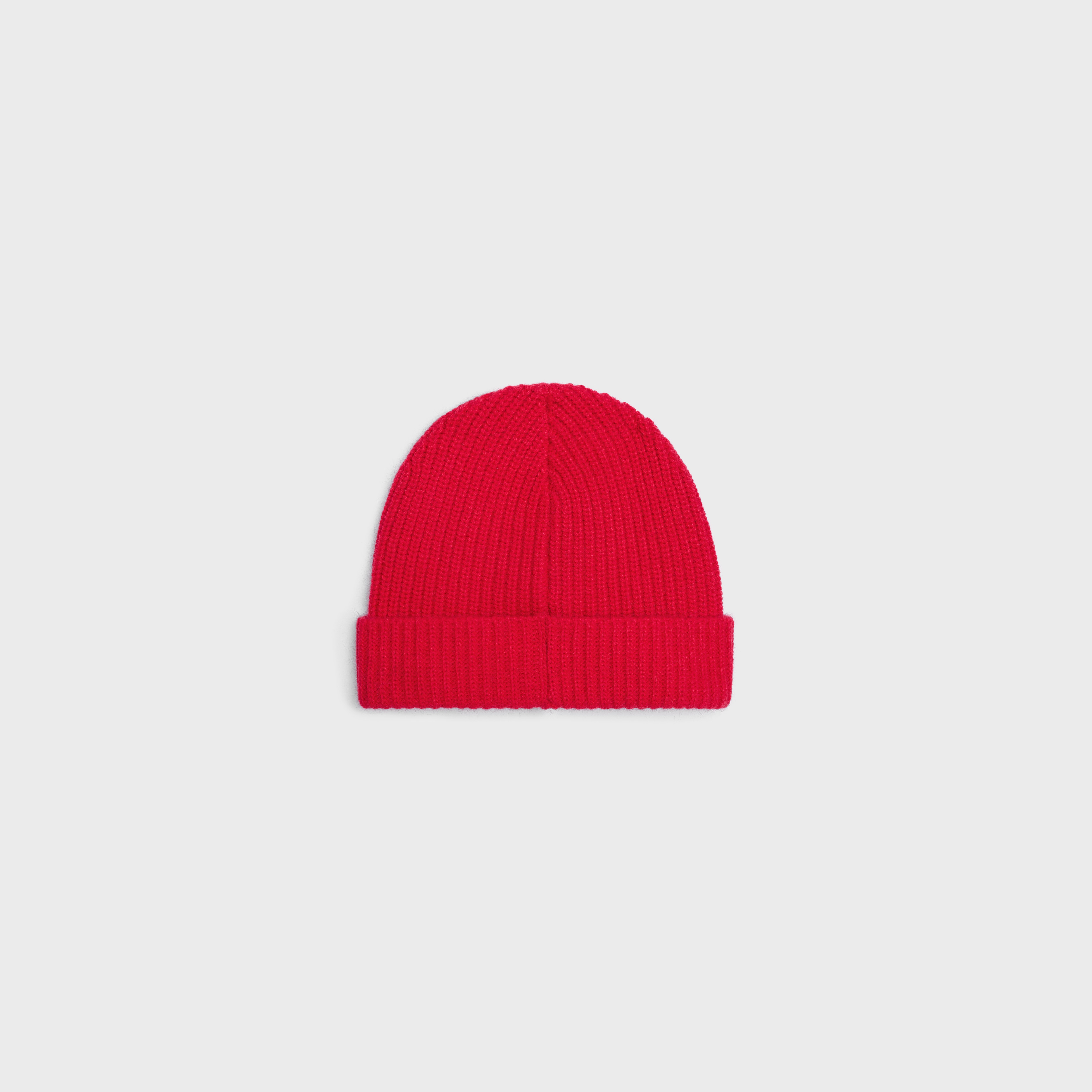 CELINE EMBROIDERED KNIT WOOL BEANIE - 2