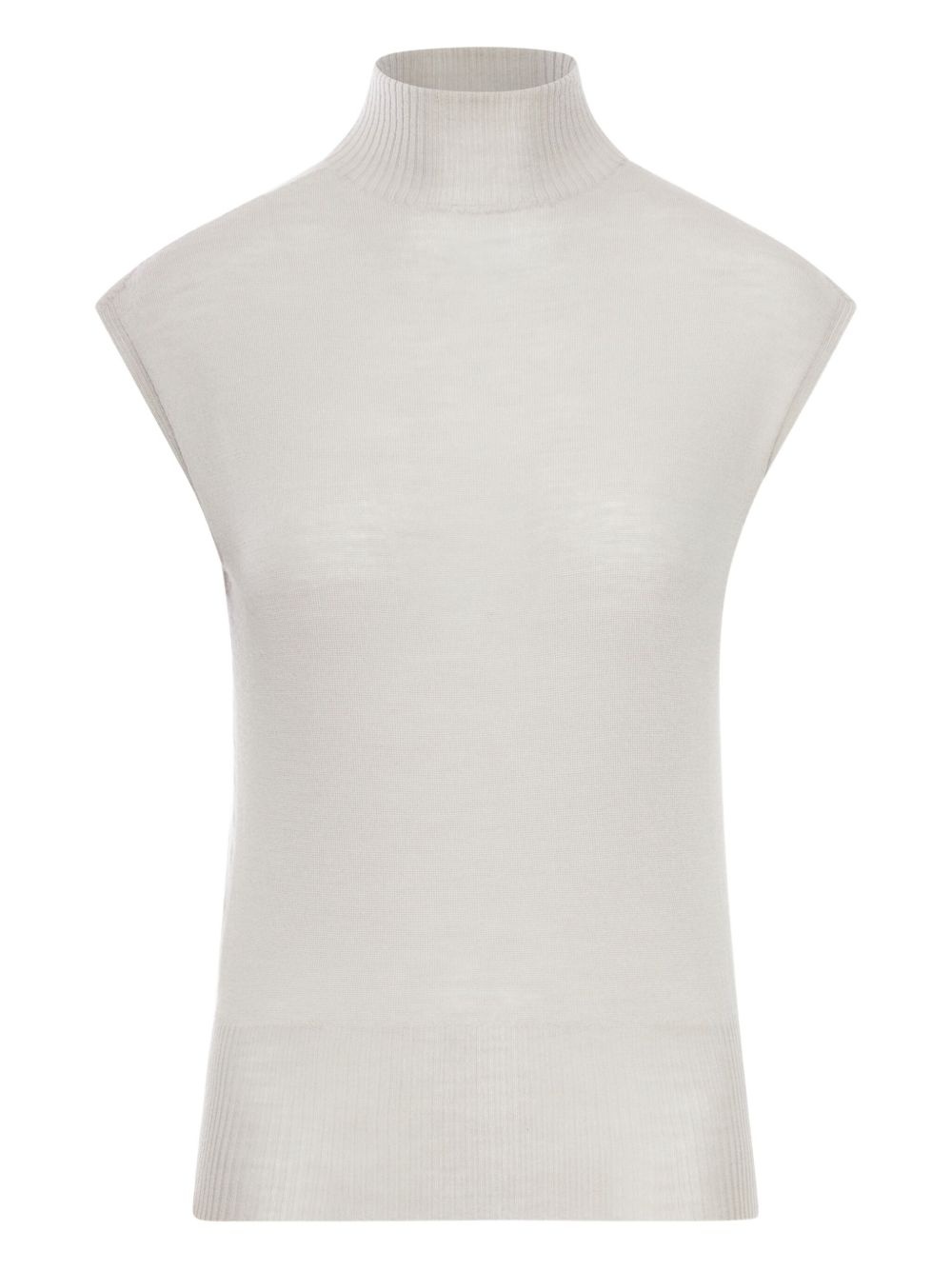 high-neck sleeveless sweater - 1