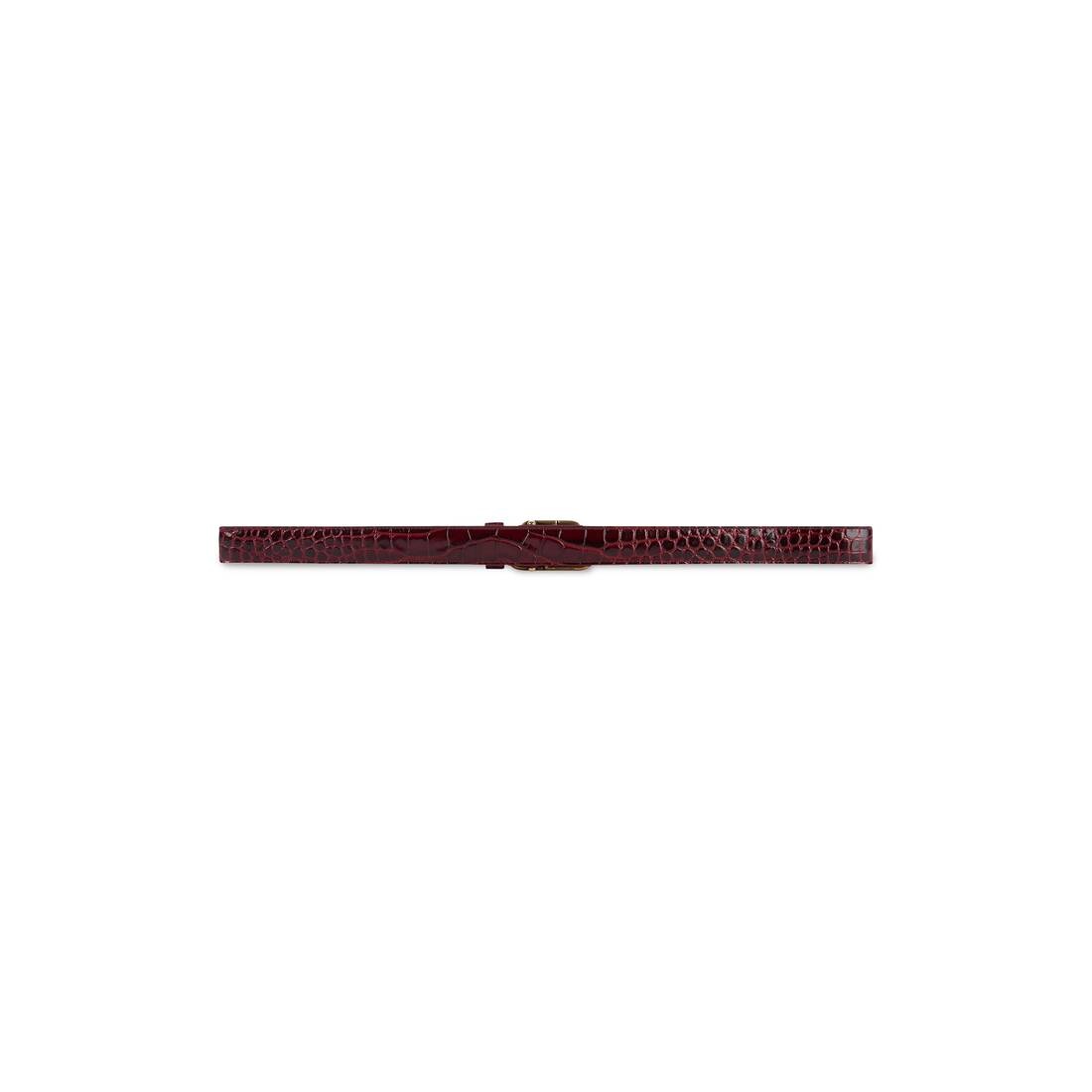 Bb Thin Belt in Dark Red - 2