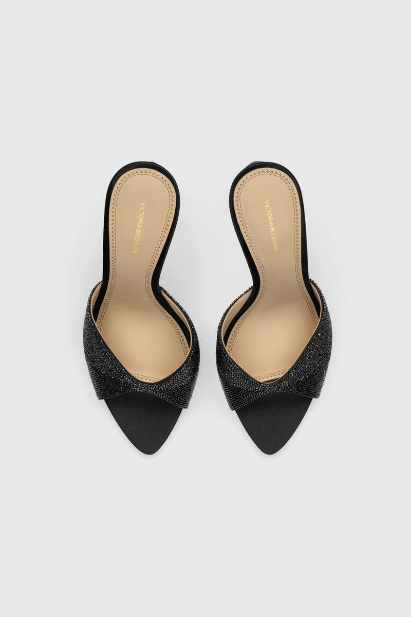Harlow Open Toe Mule 100 Beaded Satin 4