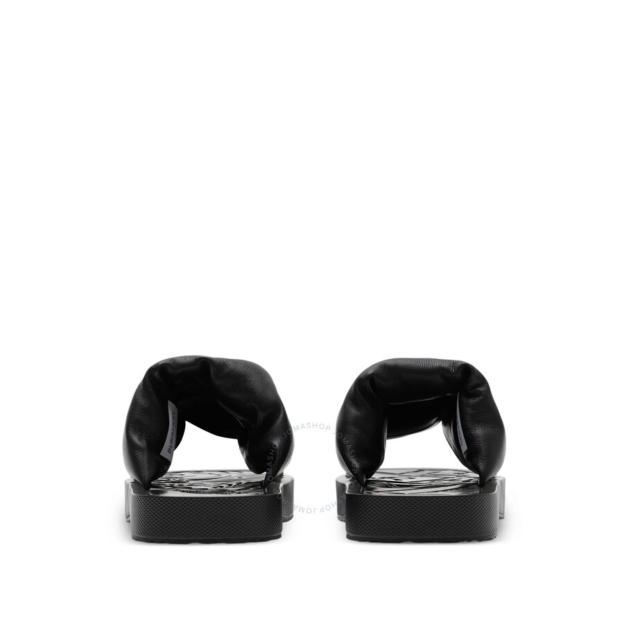 Burberry EKD Slab Leather Slides - 4