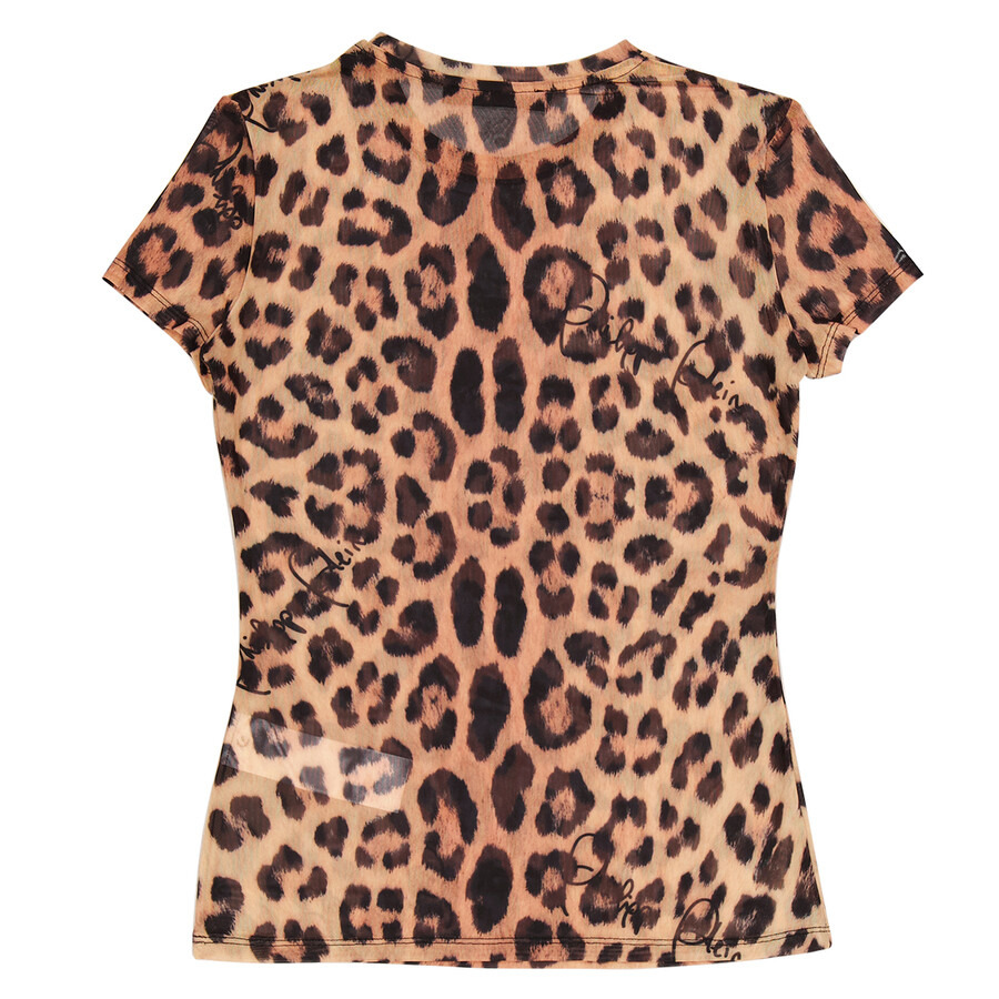 Philipp Plein Leopard Print Round Neck T-Shirt - 2
