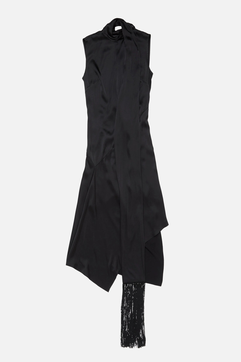Satin Dress - Black 5