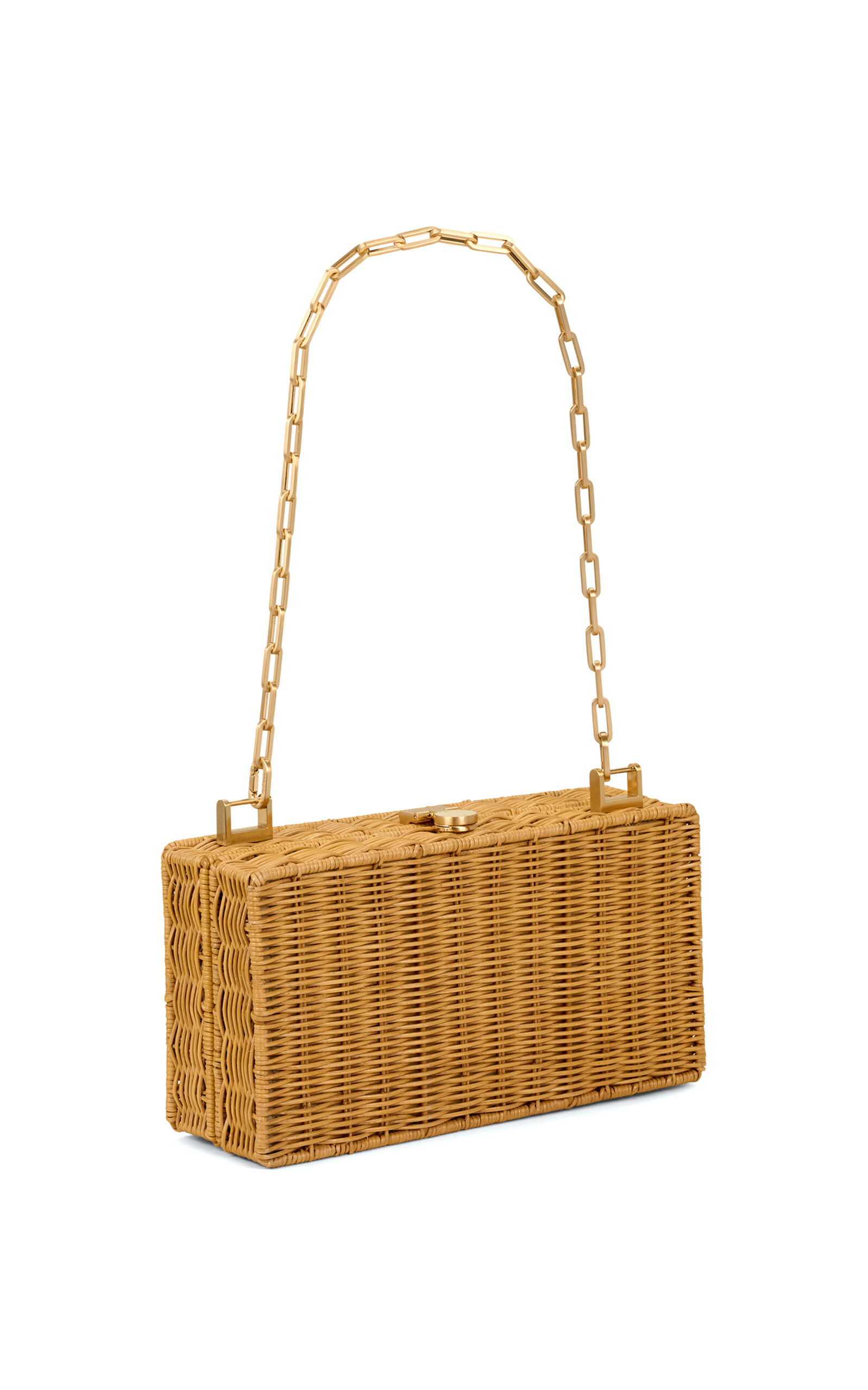 The Backgammon Wicker Clutch neutral - 3
