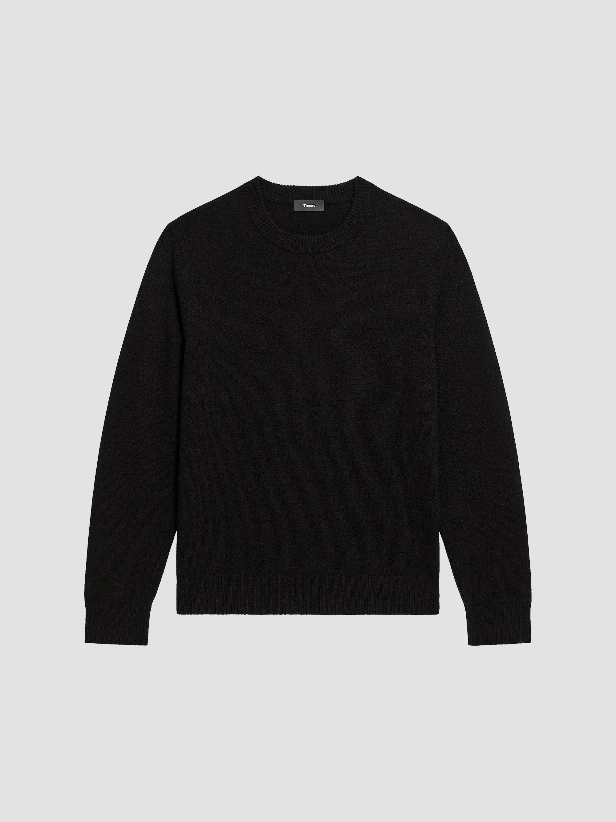 Men's Hilles Cashmere Crewneck Sweater - Black - 1