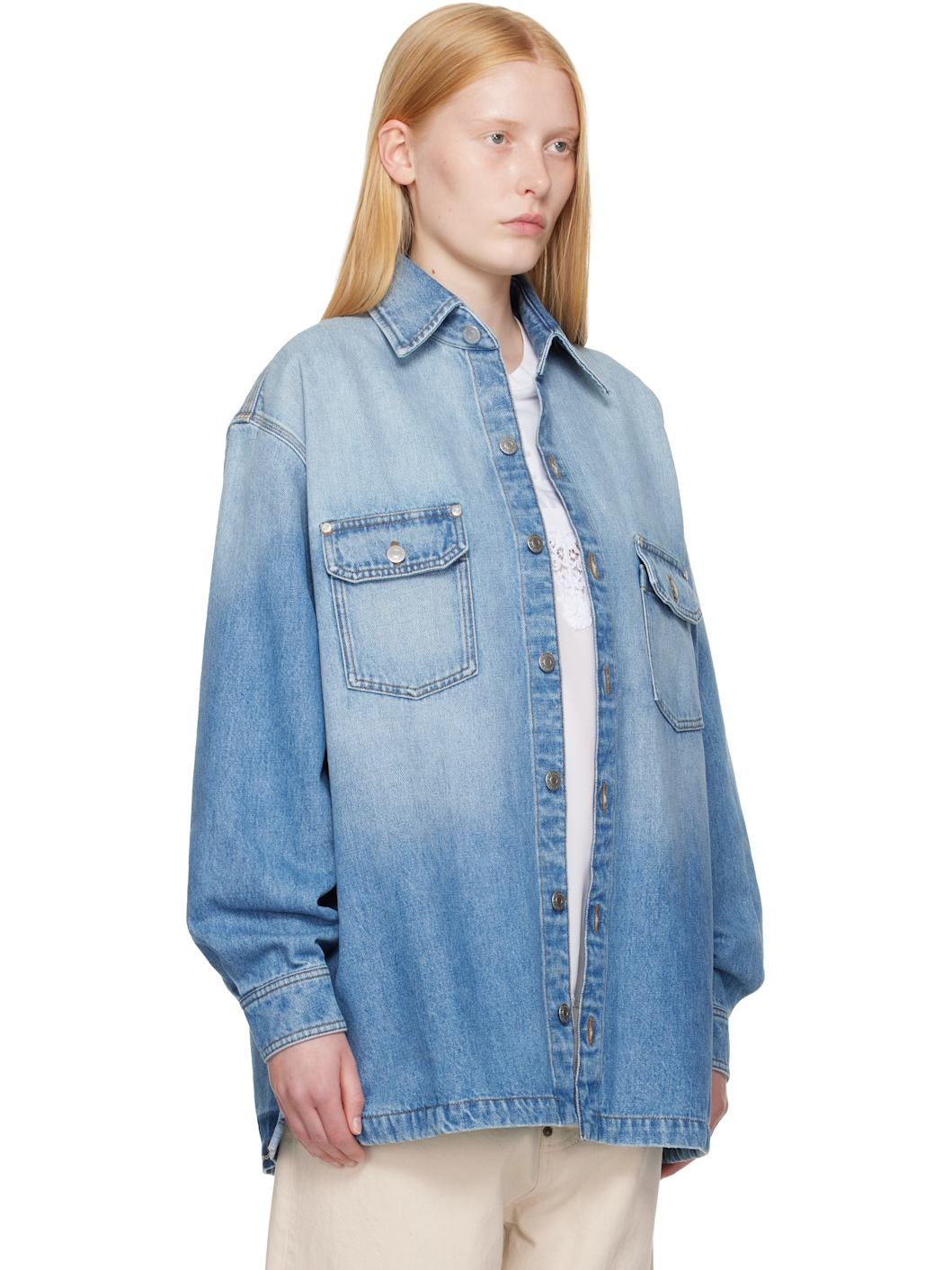 Blue Iconic Denim Shirt - 2