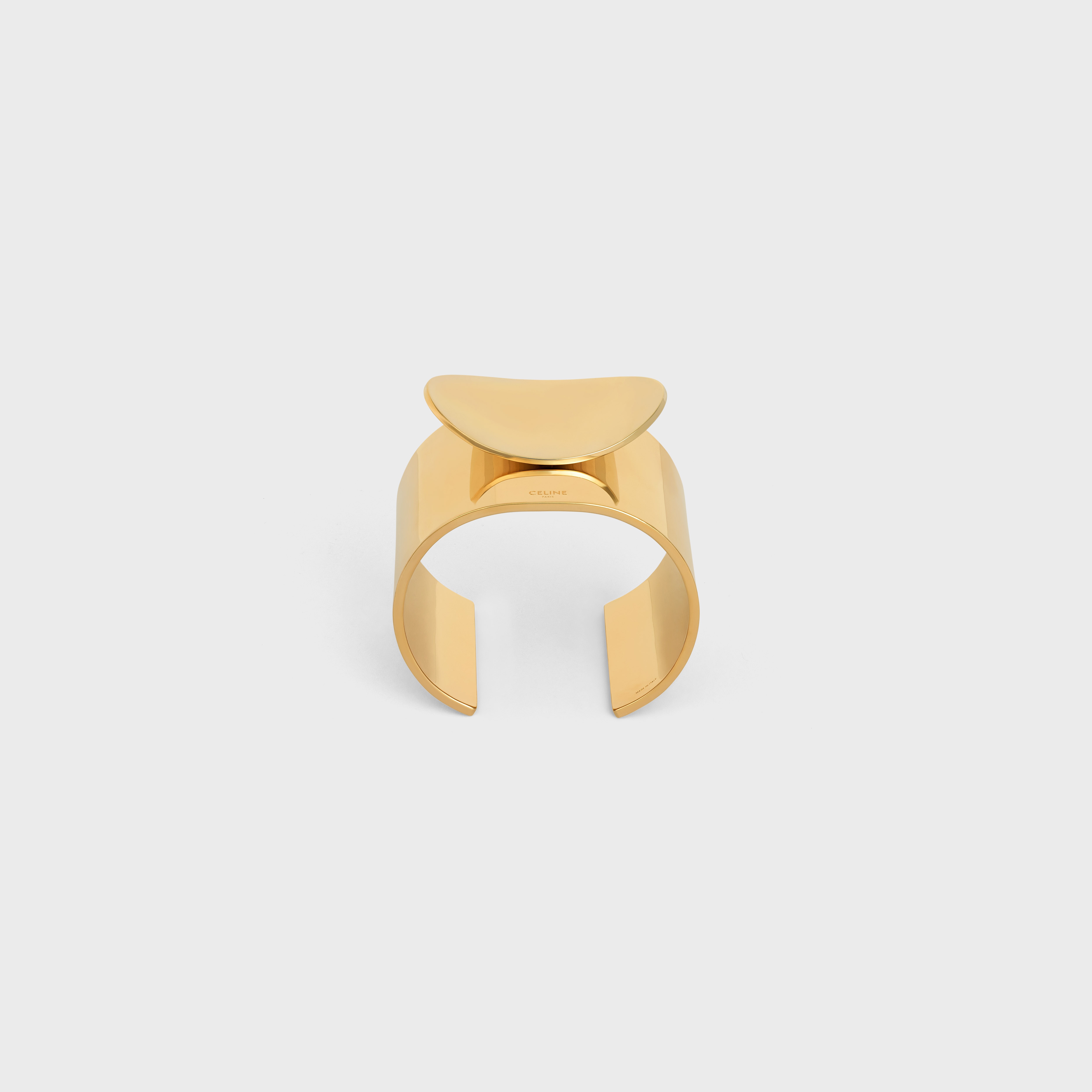Celine Petale Cuff in Brass with Gold Finish - 1