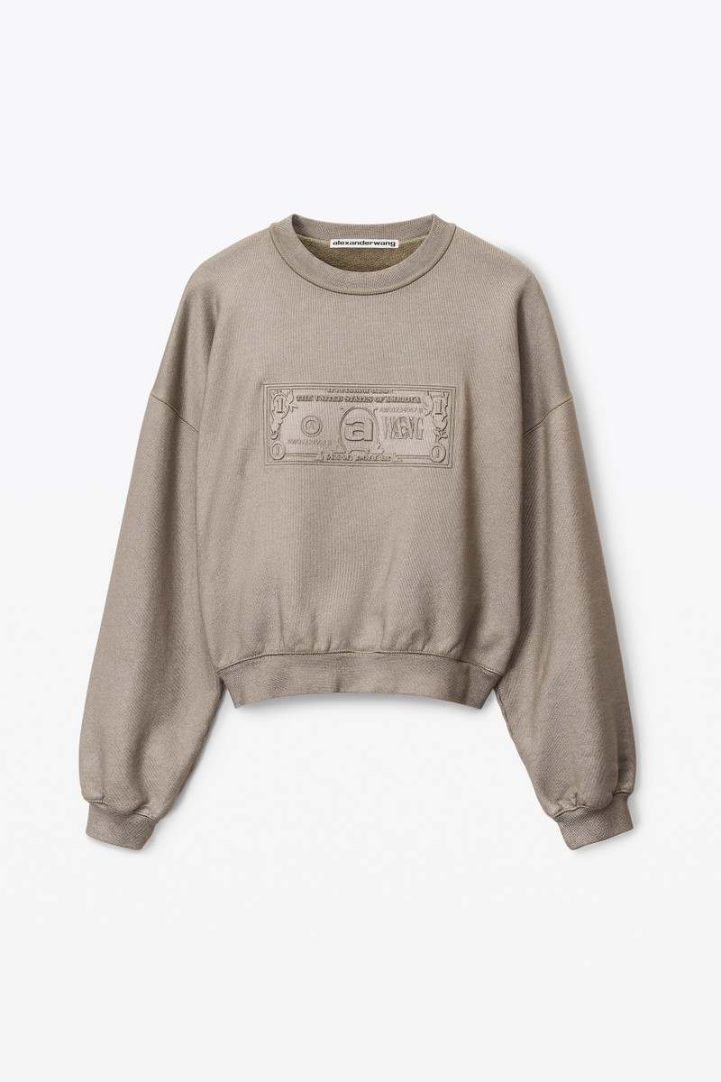 DOLLAR BILL CREWNECK IN TERRY - 1
