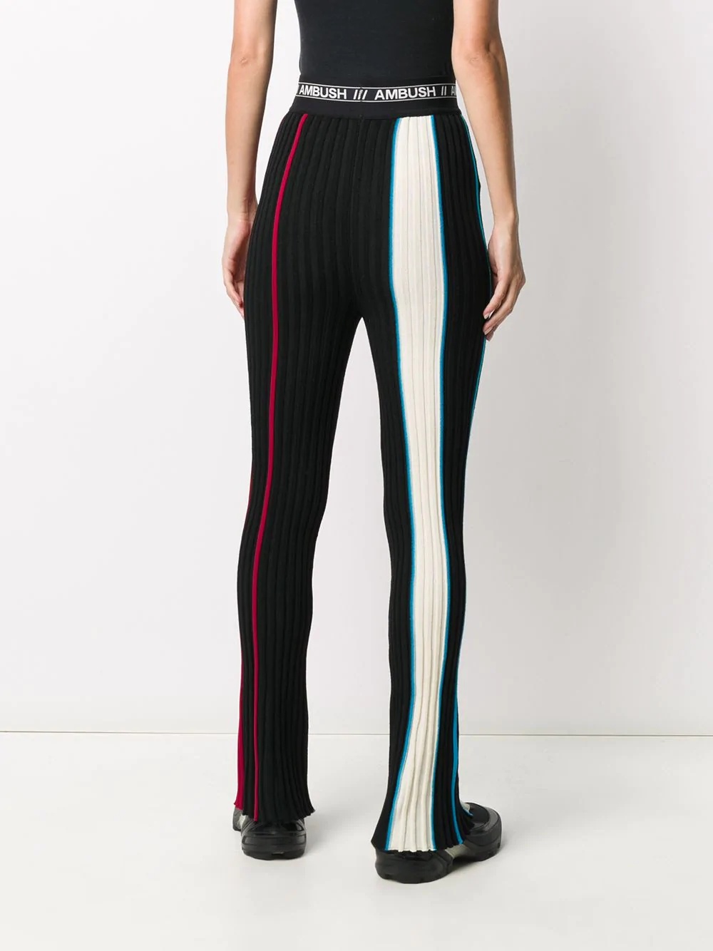 ribbed knitted trousers - 4