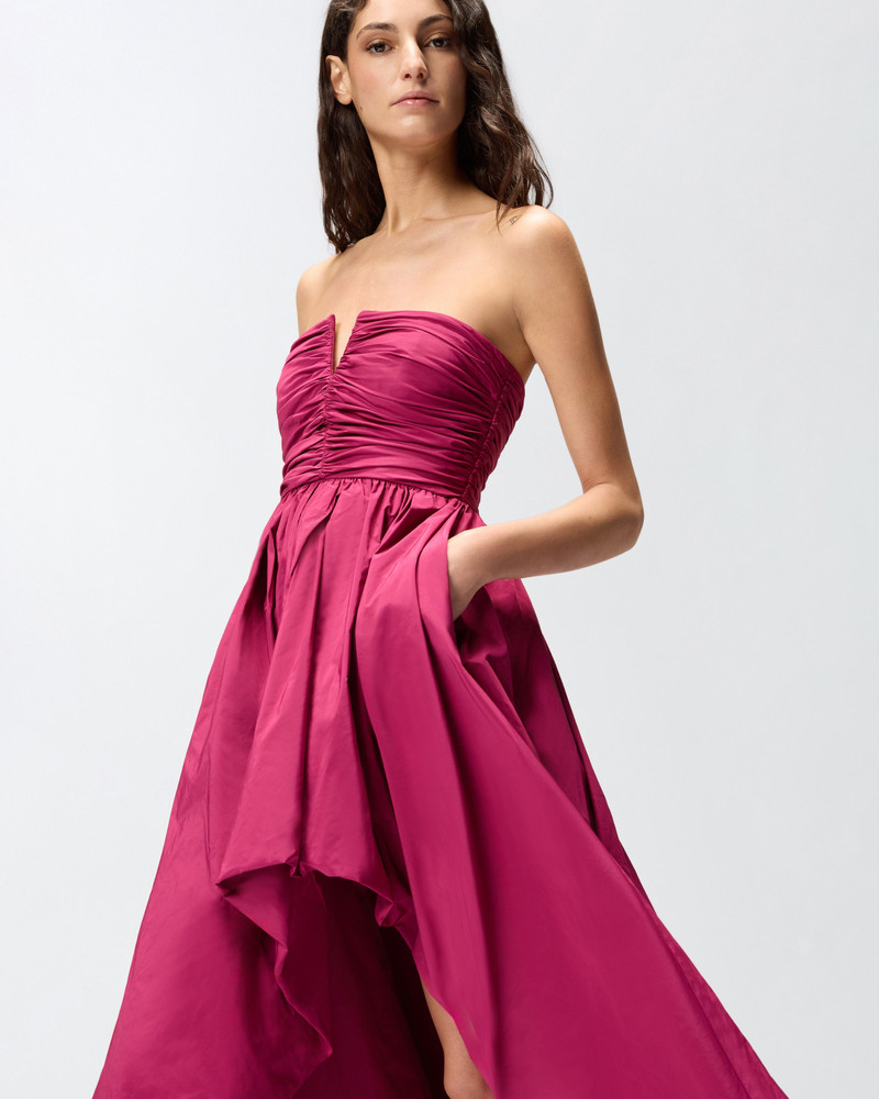 LONG, ELEGANT TAFFETA DRESS 6