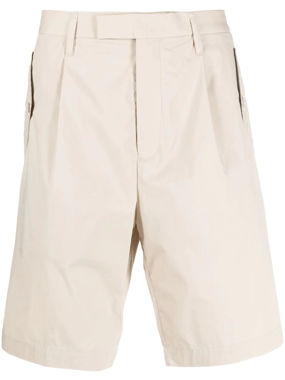 tailored cotton shorts - 1