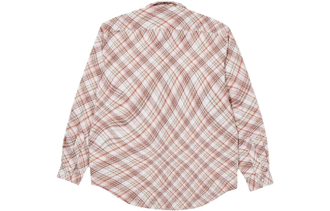 Palace Warp Check Shirt 'Red' P22SHT063 - 2