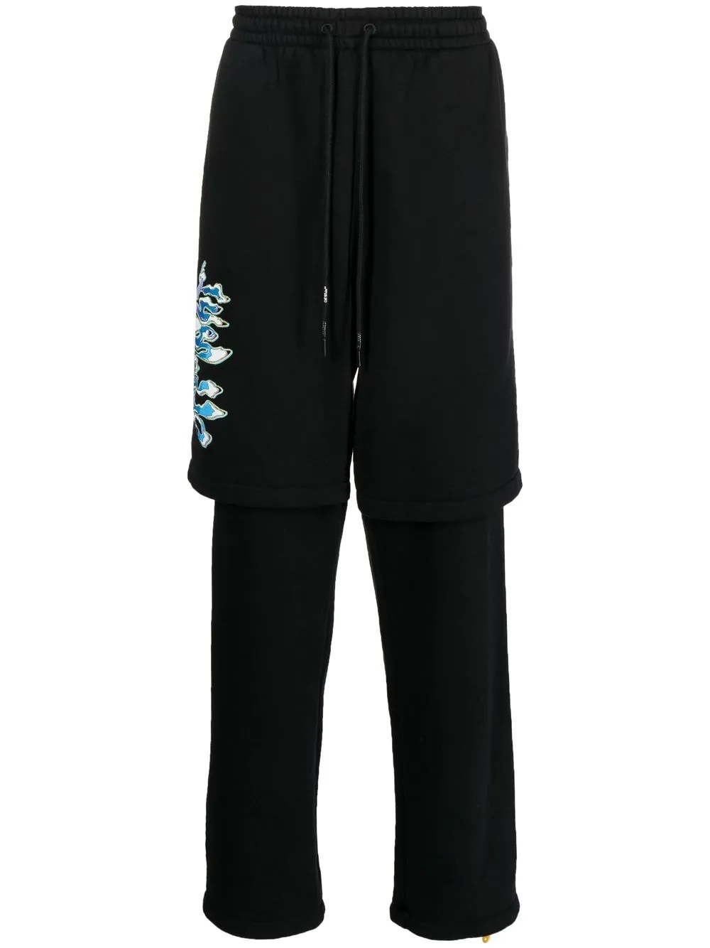 logo-print track pants - 1