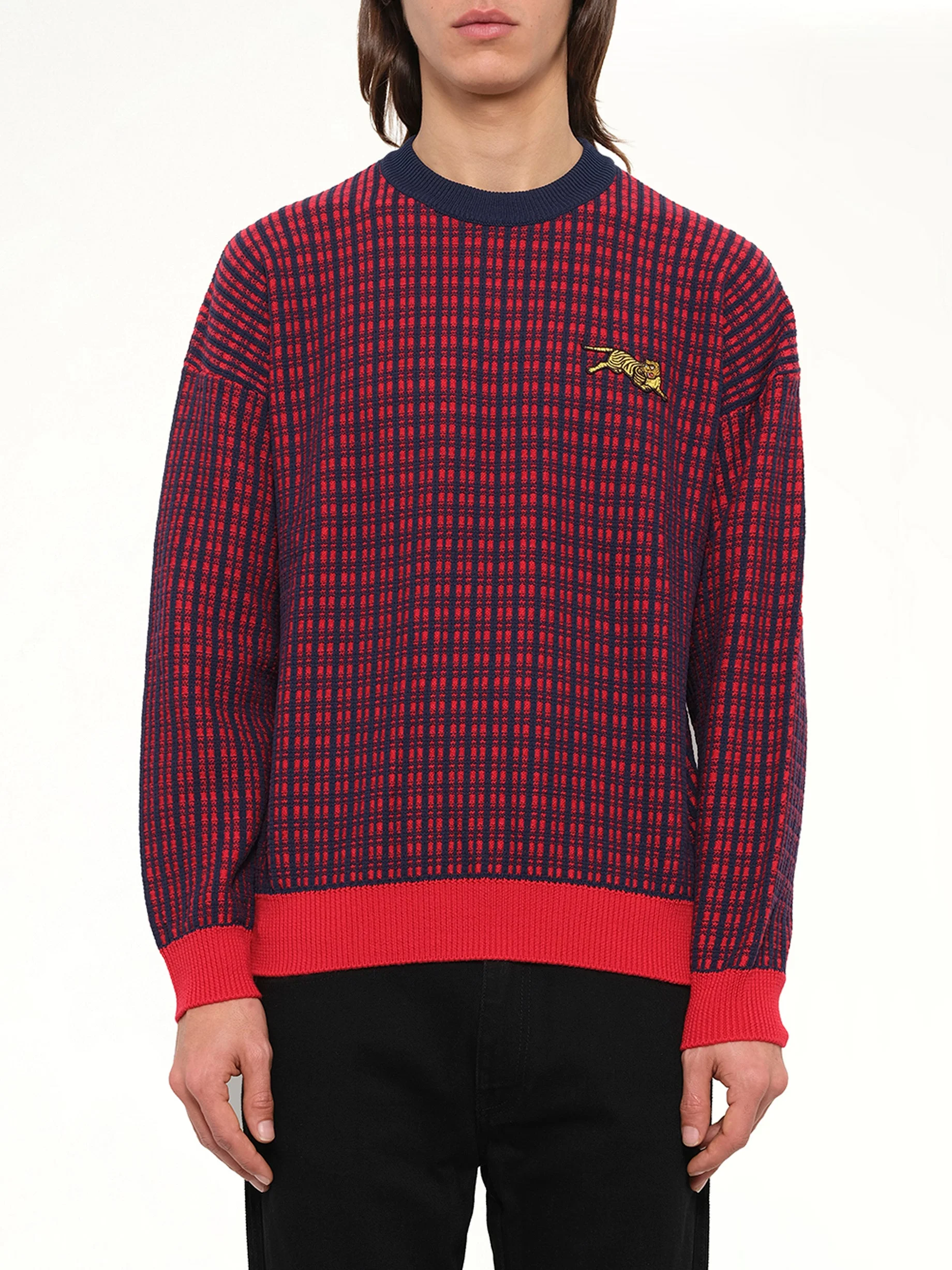 Jumping Tiger Sweatshirt in Red - 1