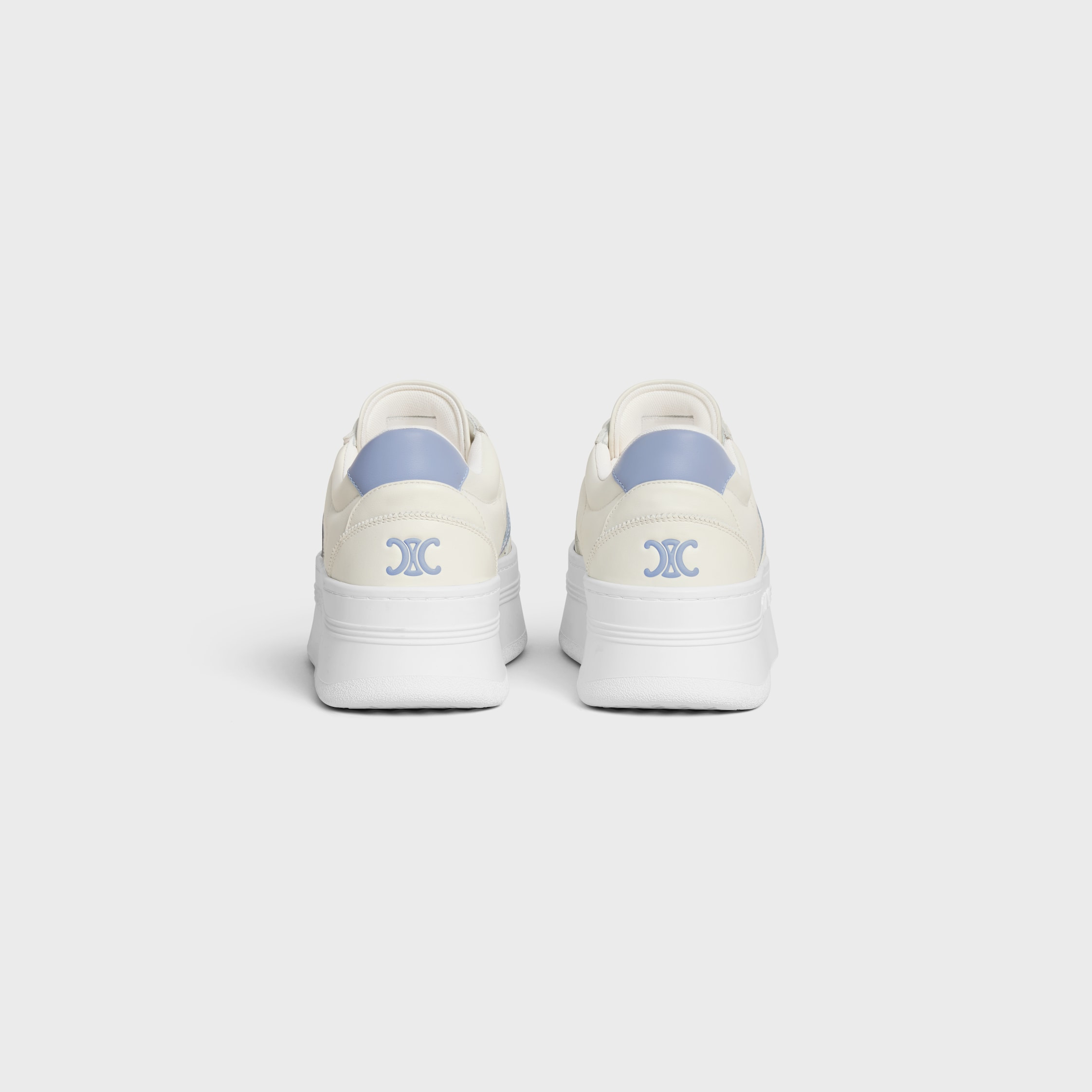 CELINE - BLOCK SNEAKERS WITH BACK TRIOMPHE AND WEDGE OUTSOLE IN CALFSKIN - 3