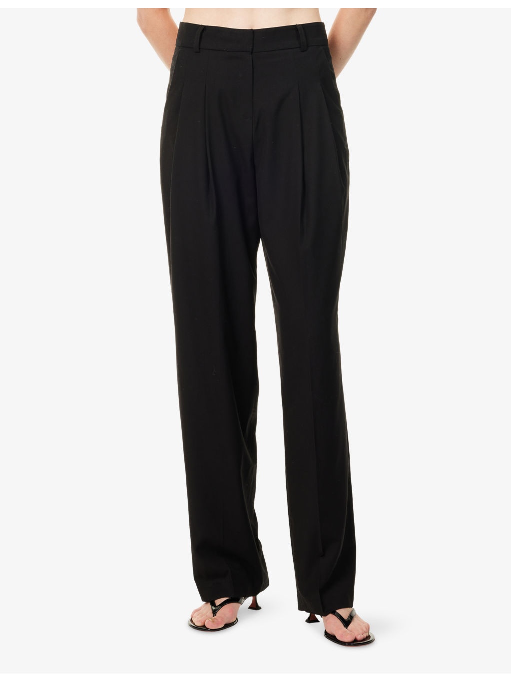 Gelso Pleated Woven-Twill Trousers - 3