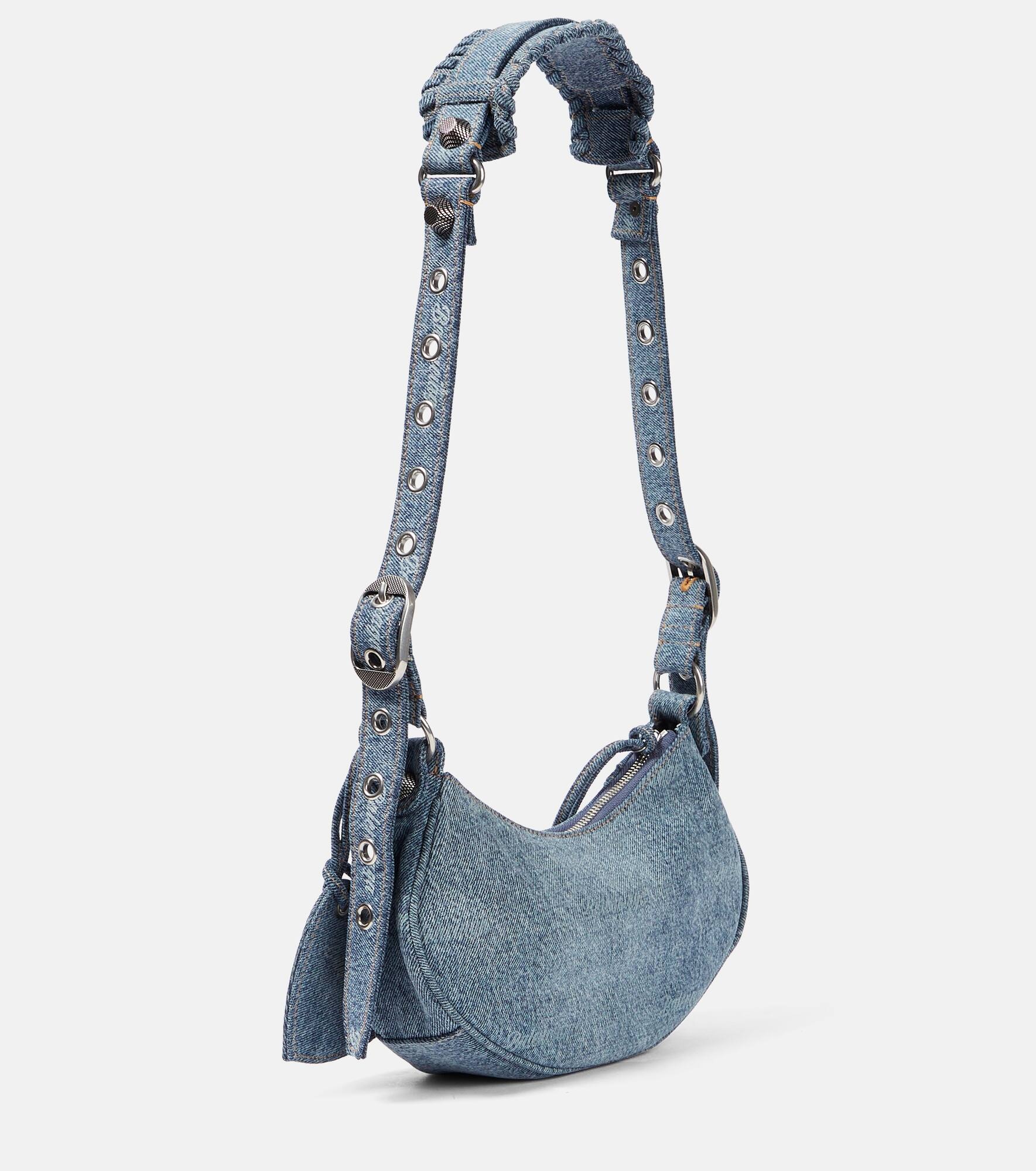 Le Cagole XS denim shoulder bag - 4