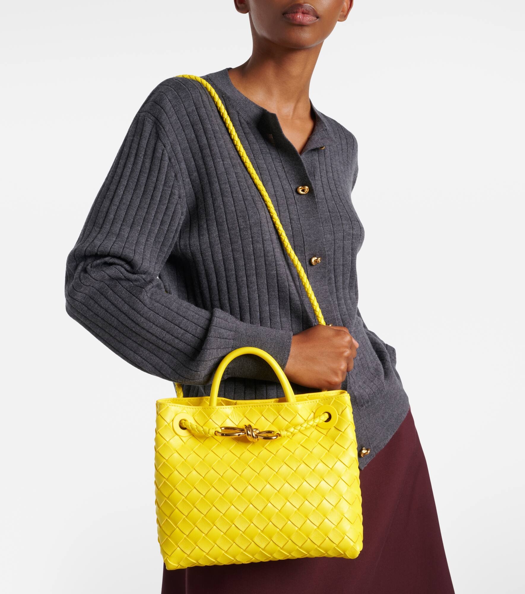 Andiamo Small Intrecciato leather shoulder bag - 2