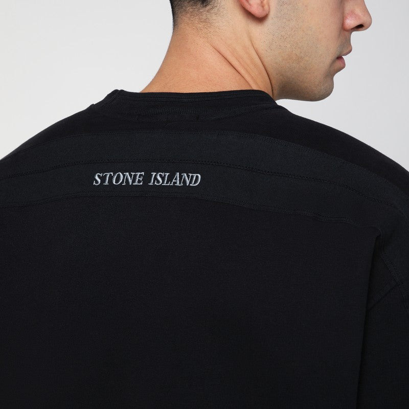 Stone Island Black Cotton Crewneck Sweatshirt Men - 4