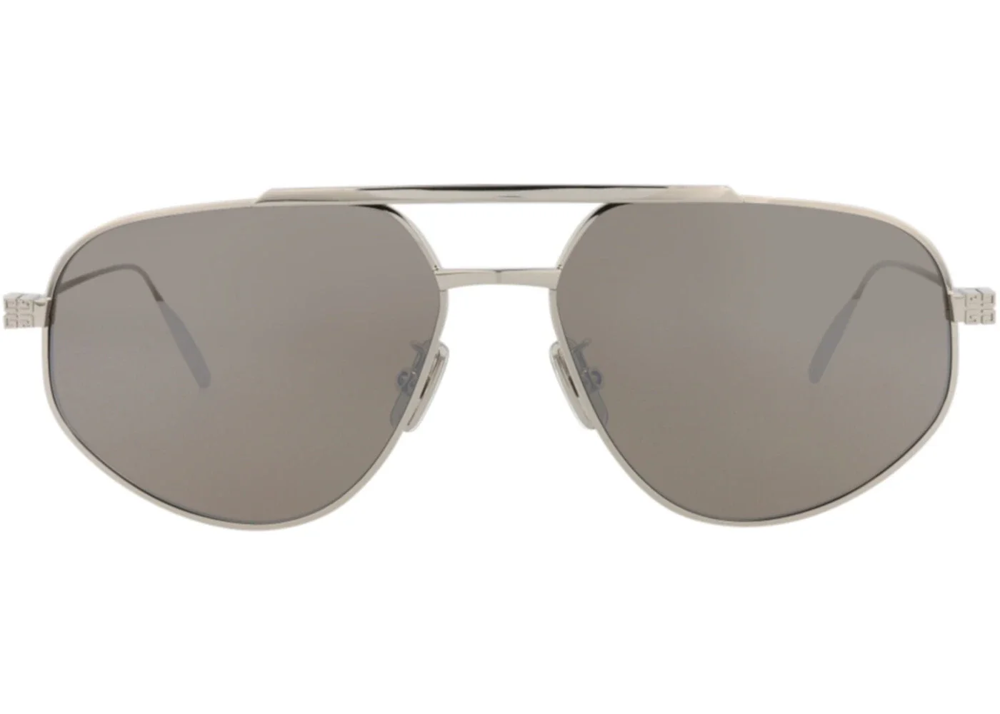 Givenchy Aviator-Frame Metal Sunglasses Palladium Palladium Silver (GV40058U-57-16G) - 1