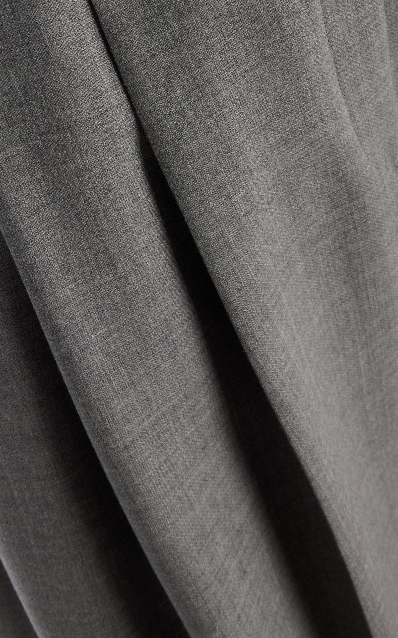 Pleated Mid-Rise Wool-Blend Pants grey - 4