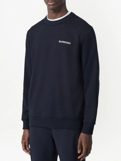 Burberry TB logo-embroidered crew-neck sweatshirt outlook