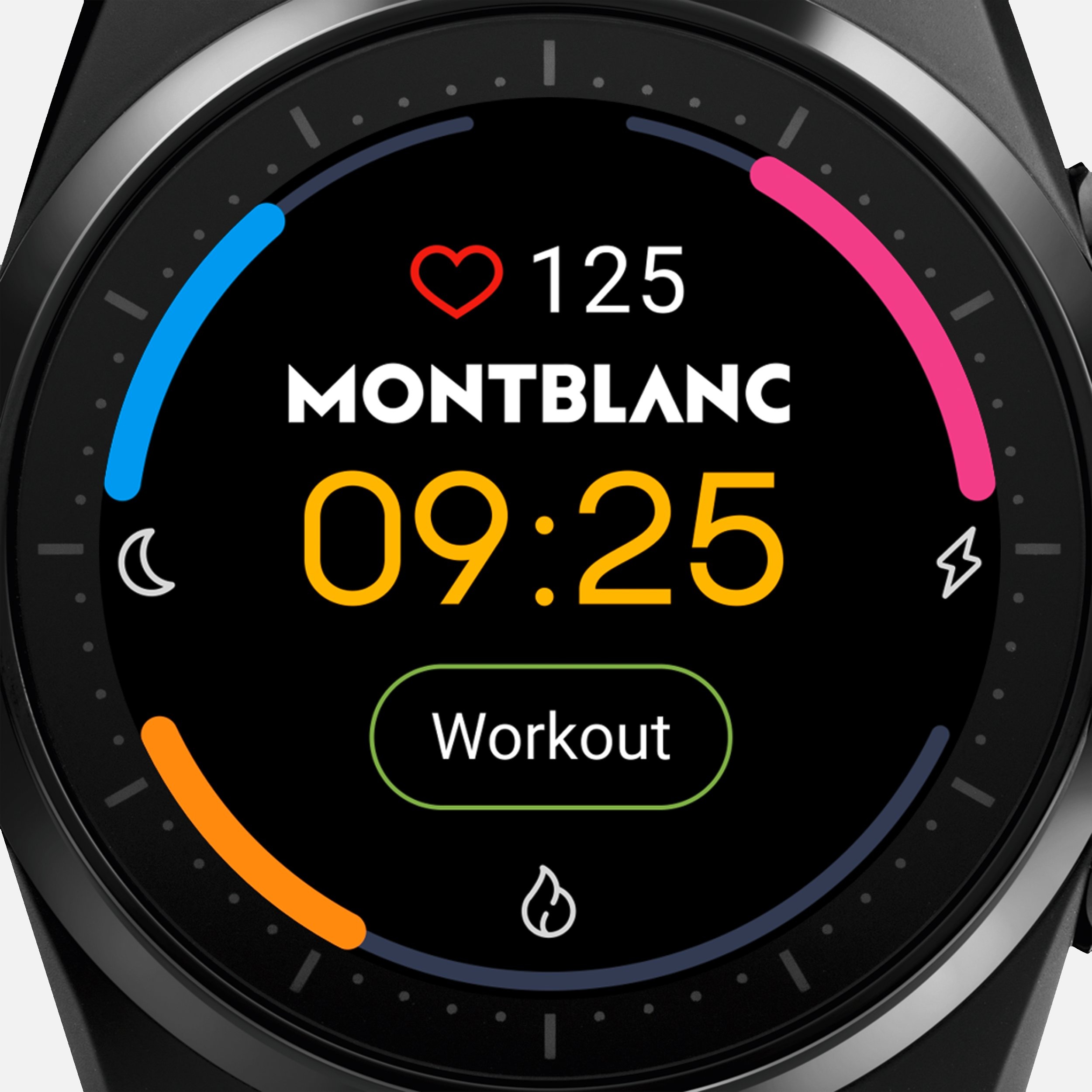 Montblanc Summit Lite Smartwatch - Black with Rubber Strap - 5