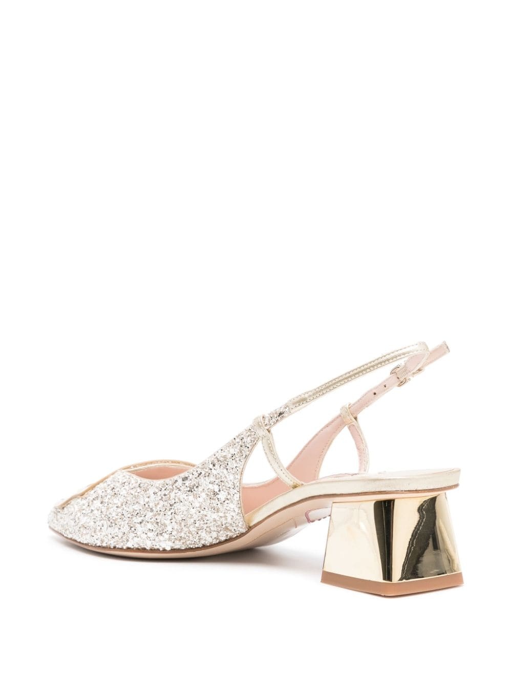Butterfly 50mm slingback pumps - 3