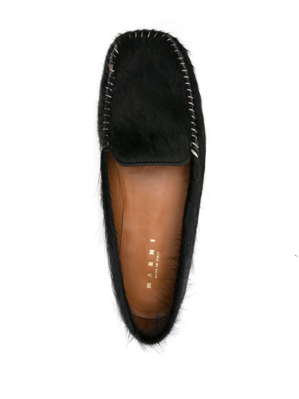 textured fleece loafers - 4