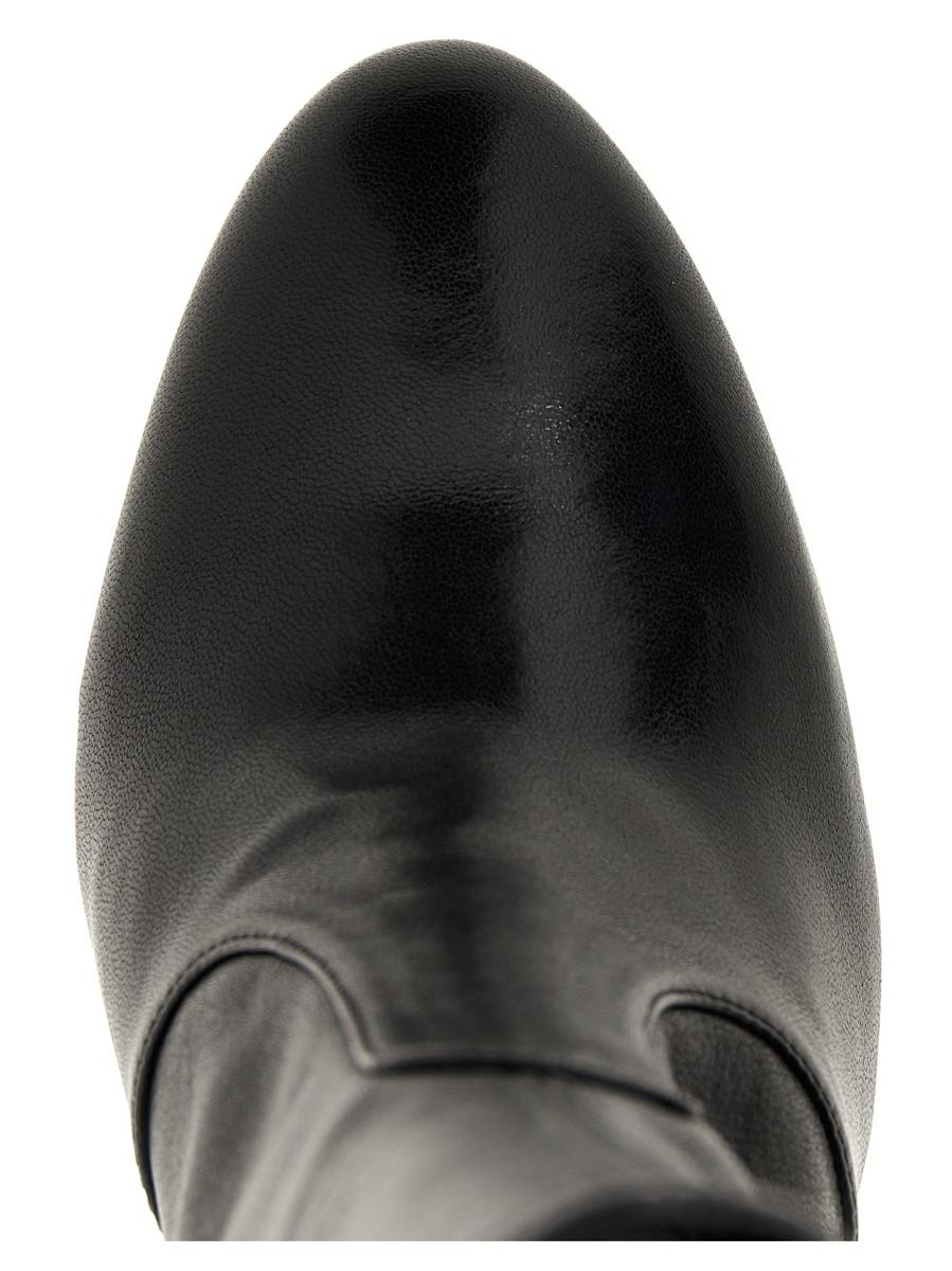 ショートブーツ・ブーティ Stuart Weitzman FW23 Lux curl ankle boots (SF434 BLK) Stuart Weitzman STUART WEITZMAN LUX CURL ANKLE BOOTS