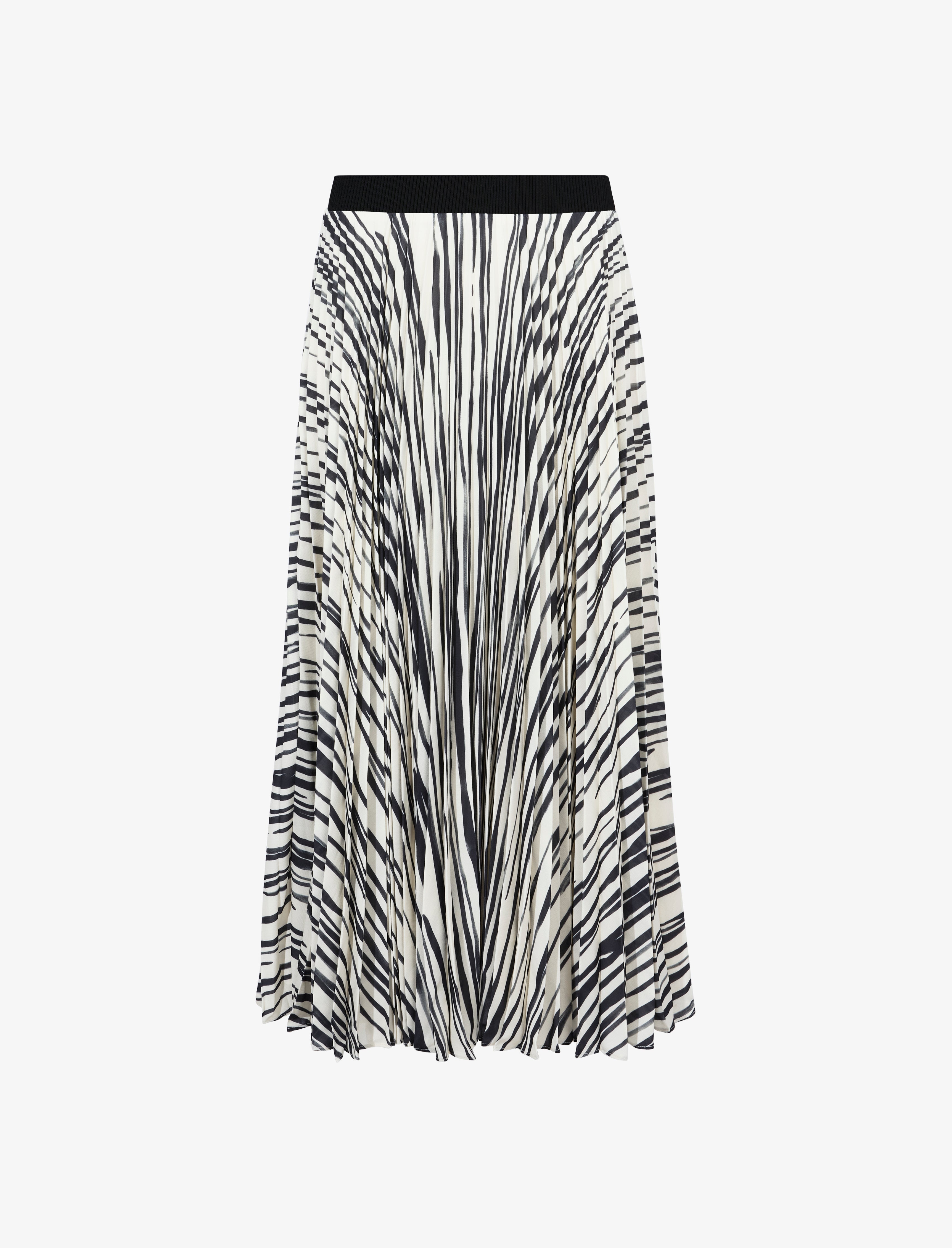 Korine Skirt in Printed Sheer Pleated Chiffon - 1