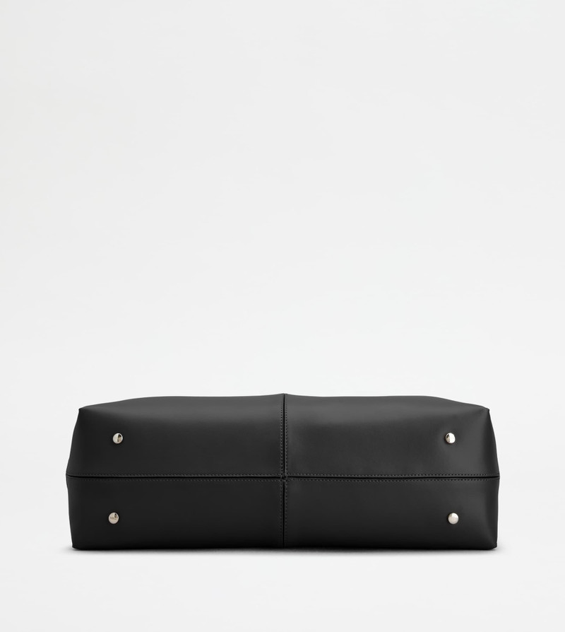 TOD'S DI BAG FOLIO IN LEATHER MEDIUM - BLACK 4