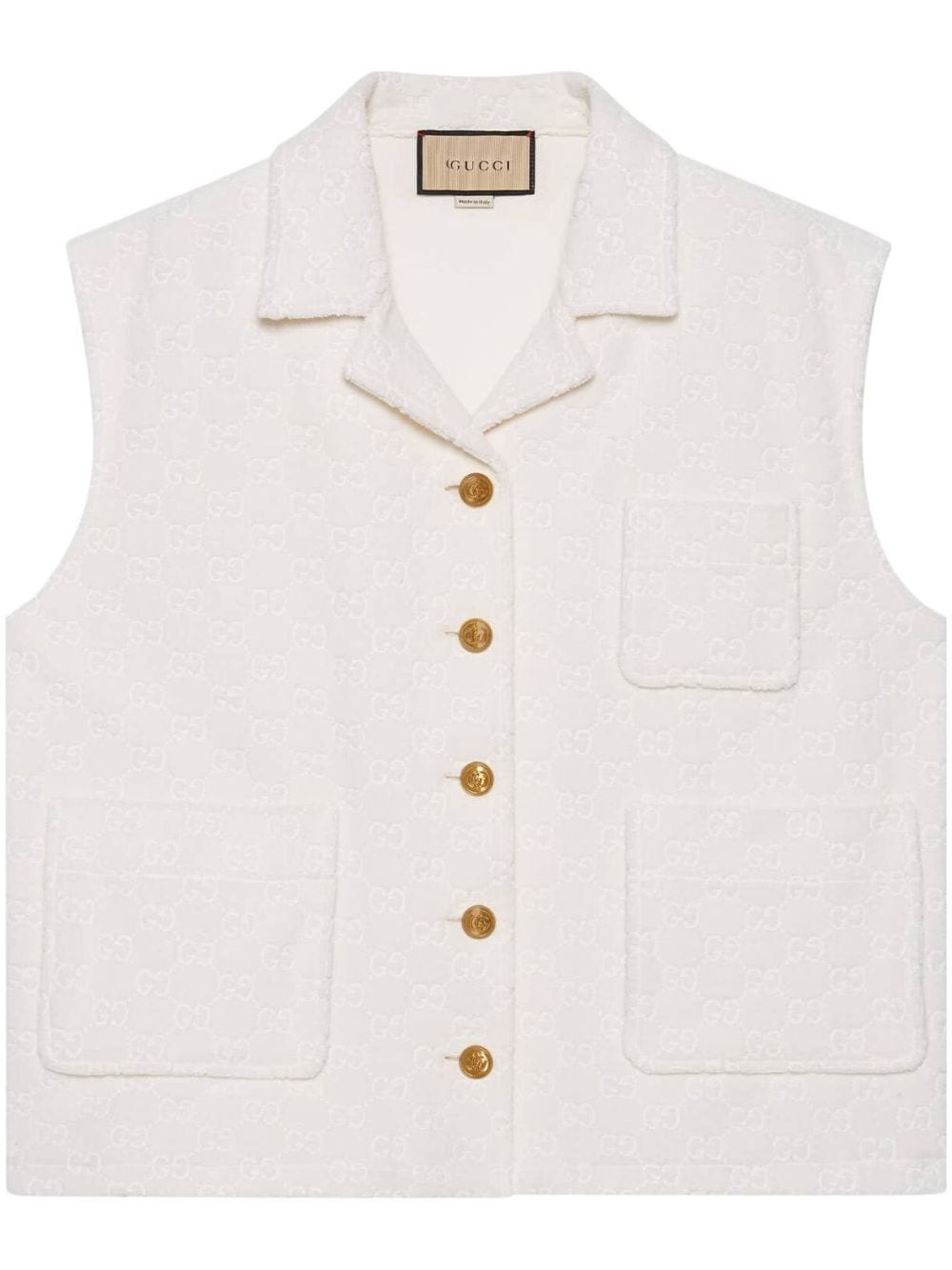 GG cotton jersey gilet - 1