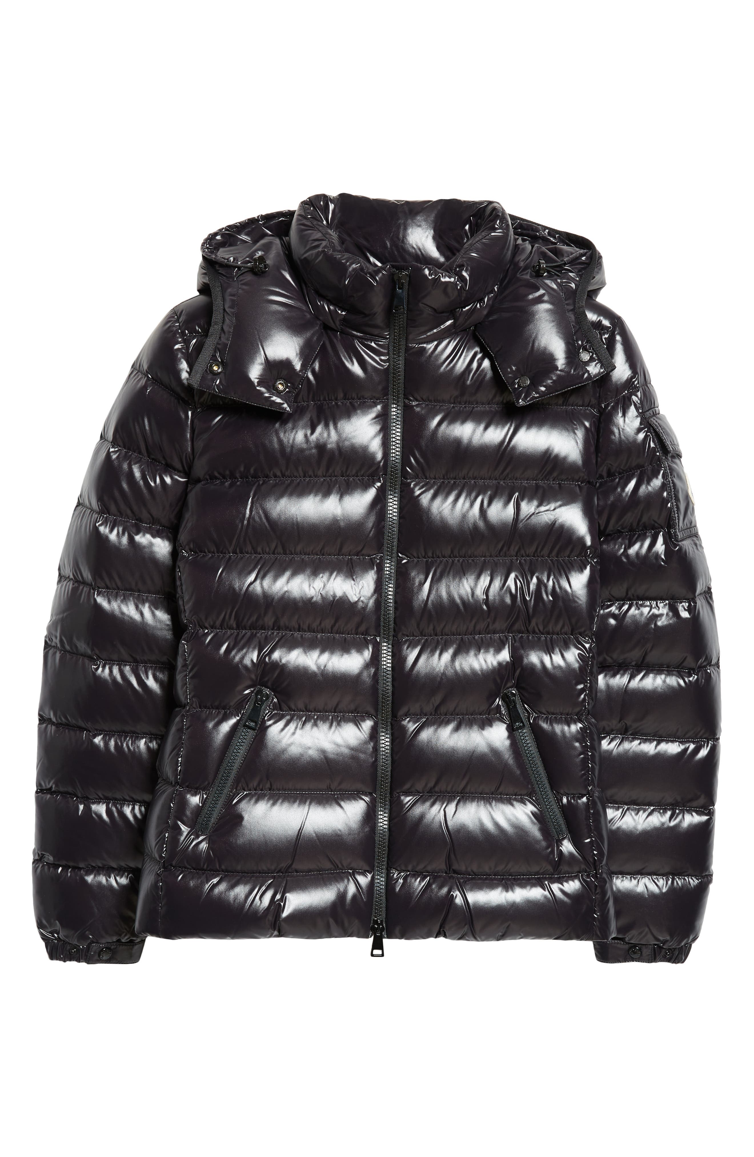 Moncler Bady Water Resistant Down Puffer Jacket in U99-Dark Black at Nordstrom - 6